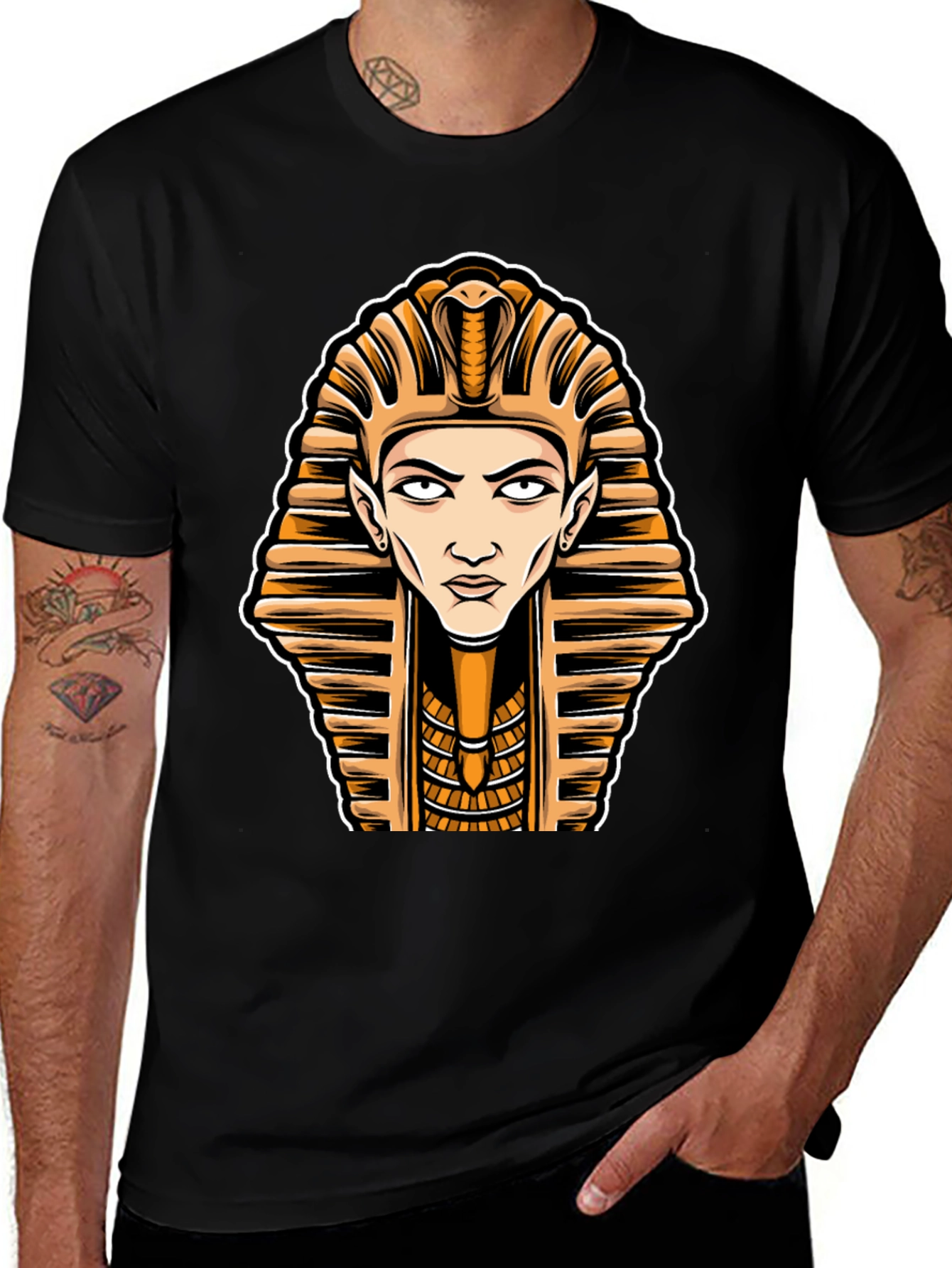 Pharaoh Graphic T-Shirt - Trendy Egyptian Design