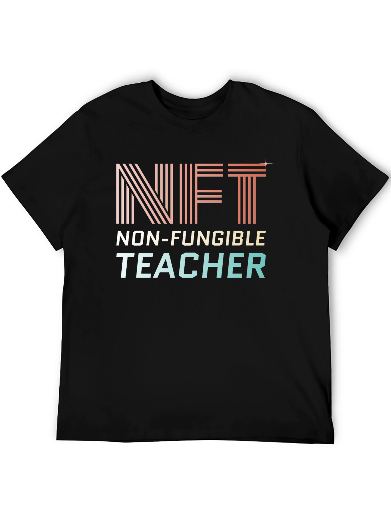 NFT Non-Fungible Teacher Graphic T-Shirt