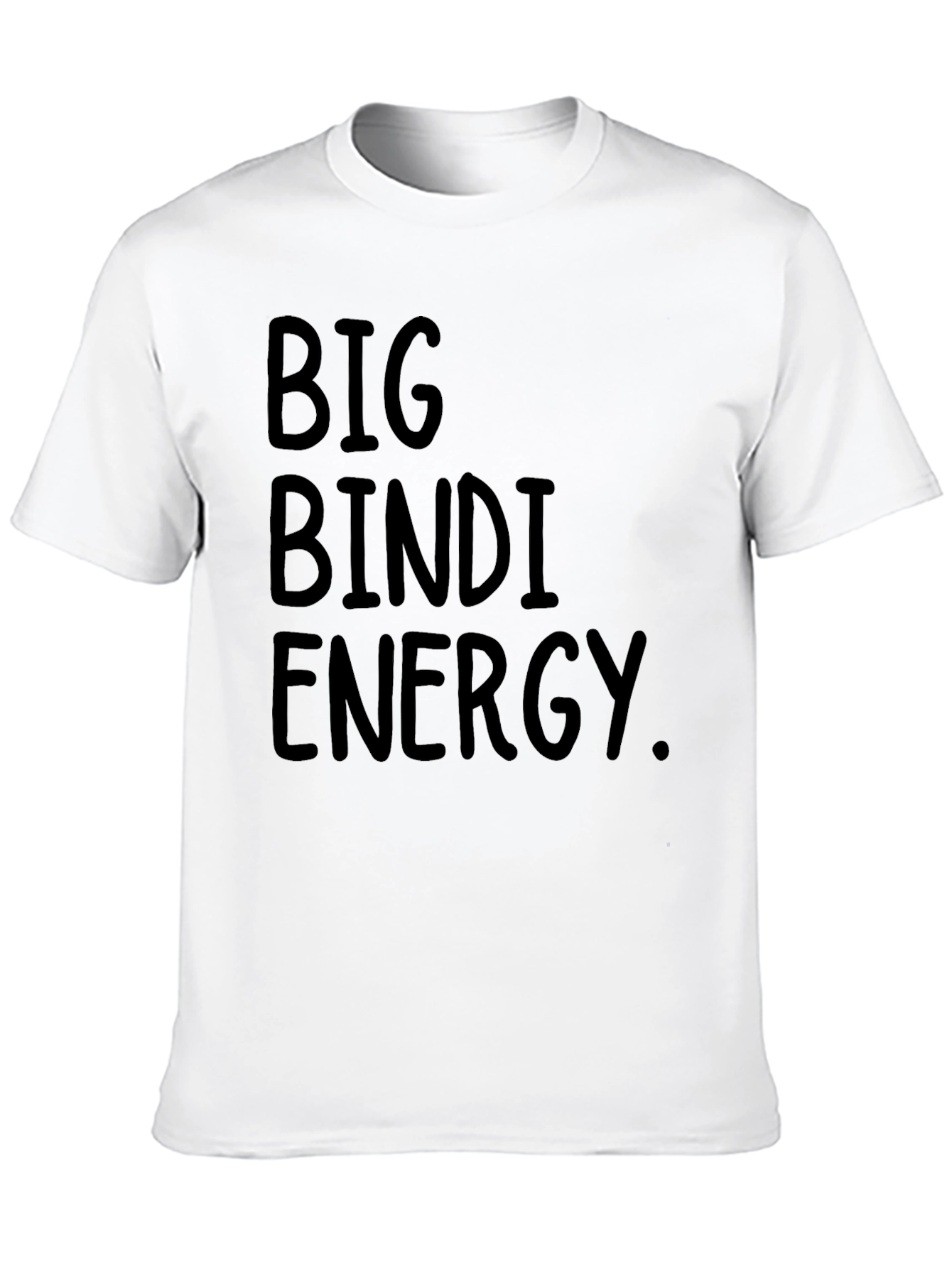 Big Bindi Energy T-Shirt - Black Crew Neck Tee