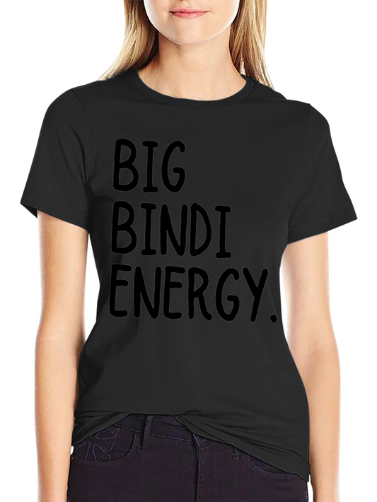 Big Bindi Energy T-Shirt - Black Crew Neck Tee