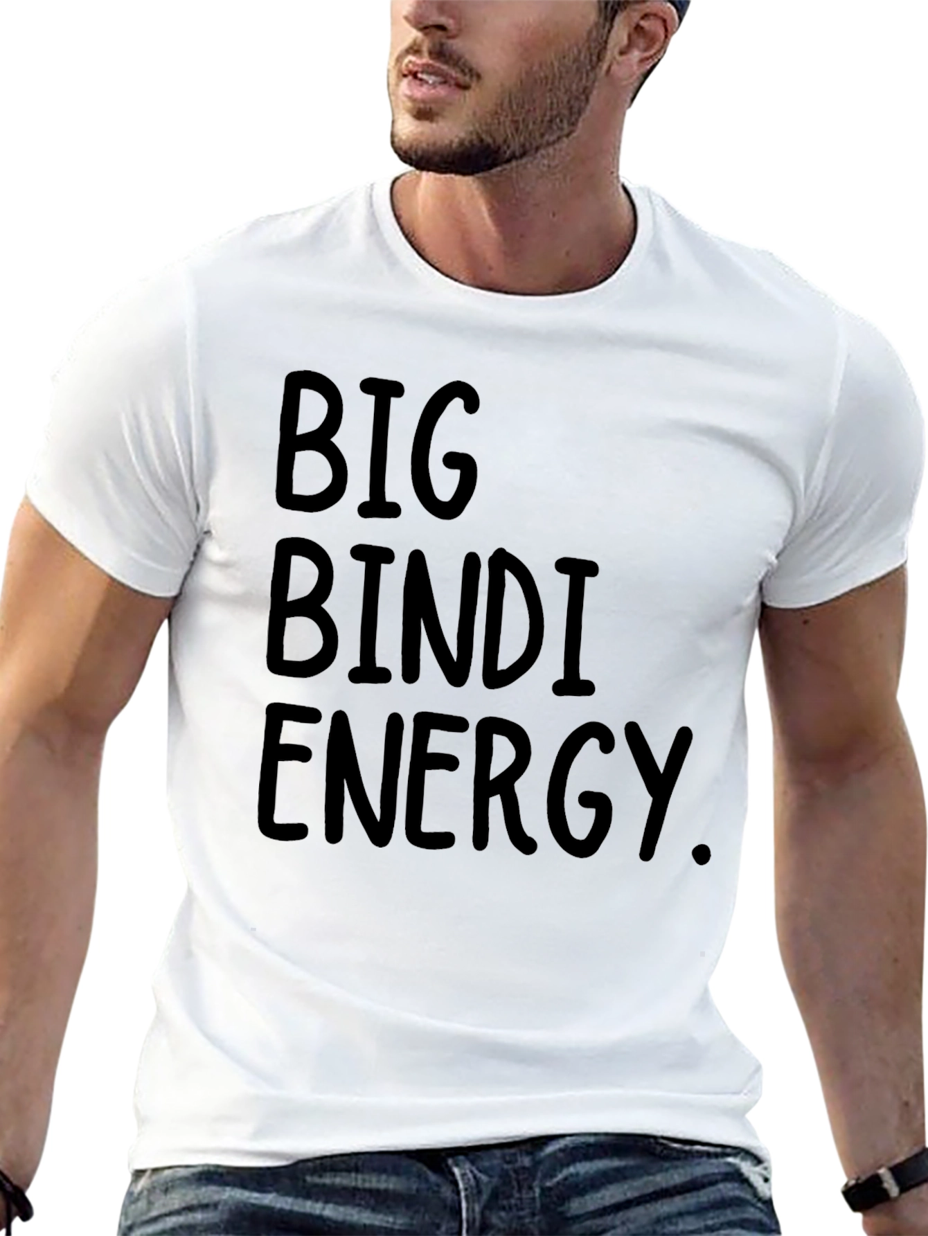 Big Bindi Energy T-Shirt - Black Crew Neck Tee