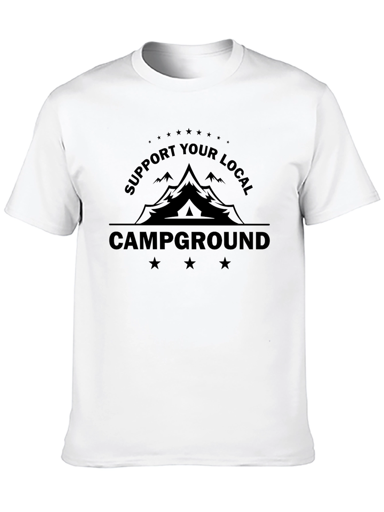 Support Your Local Campground Black T-Shirt