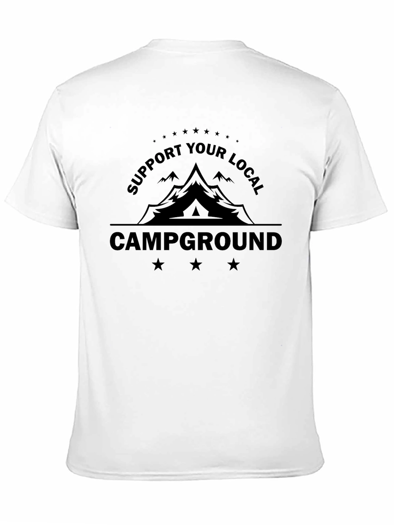 Support Your Local Campground Black T-Shirt