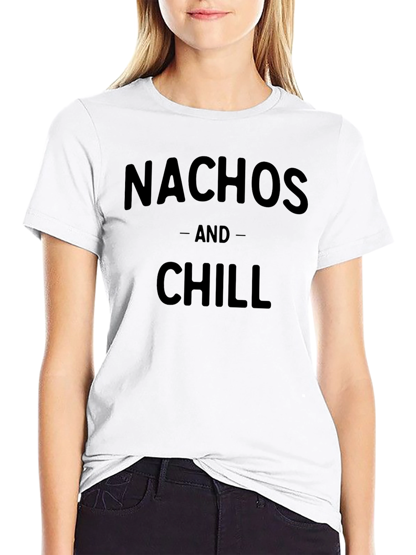 Nachos and Chill Black T-Shirt