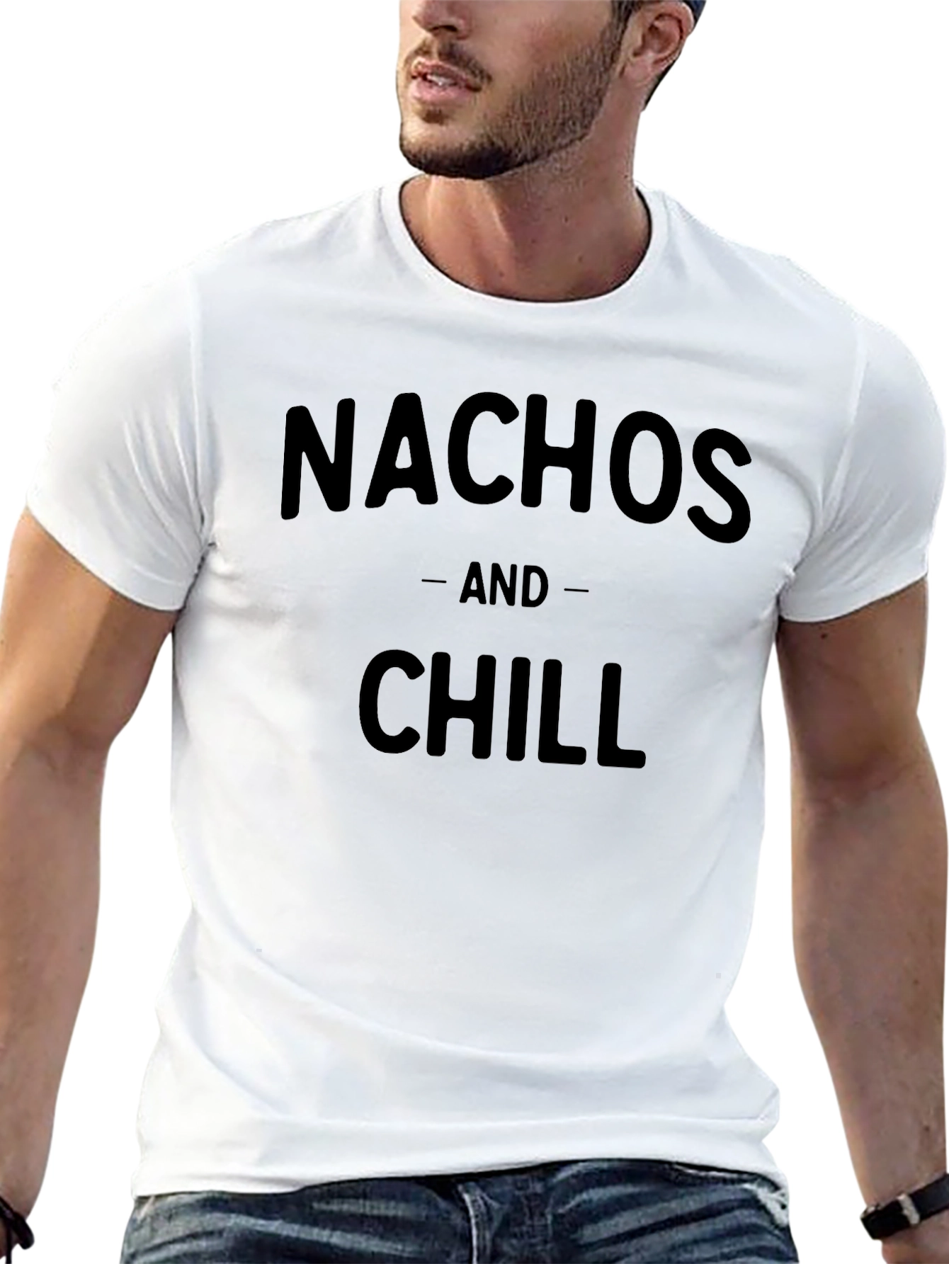 Nachos and Chill Black T-Shirt