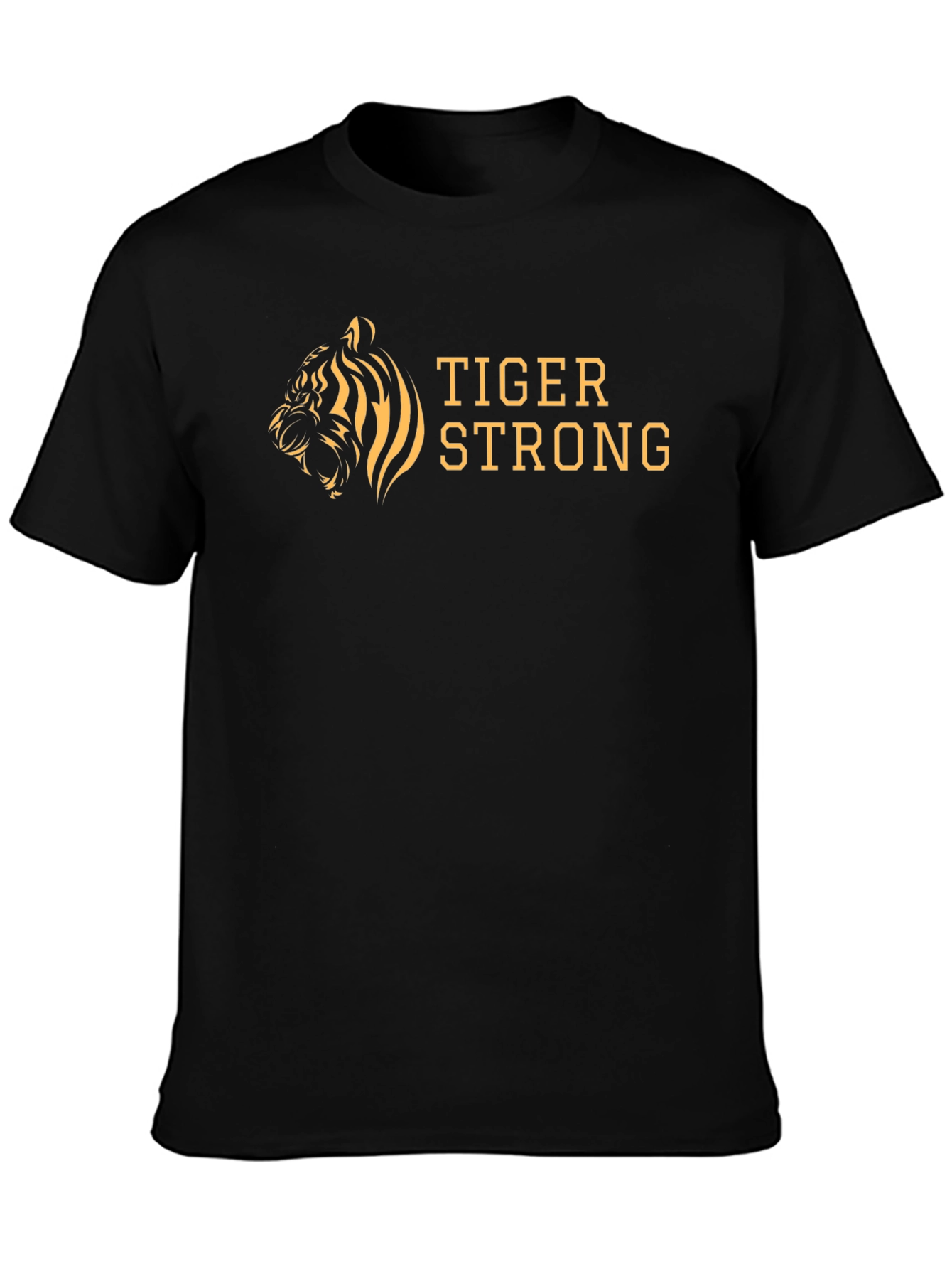 Tiger Strong Graphic Tee - Bold Black T-Shirt