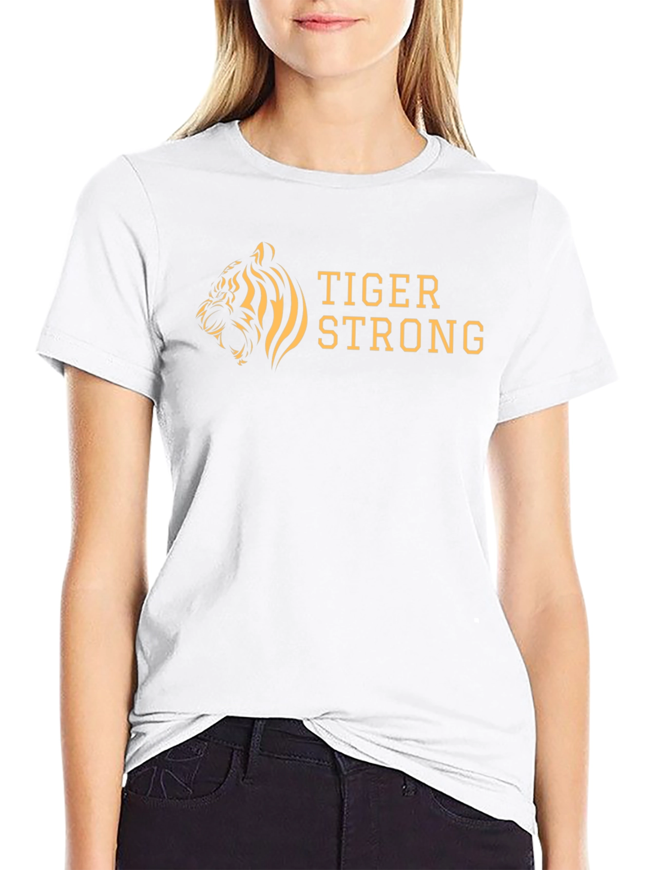 Tiger Strong Graphic Tee - Bold Black T-Shirt