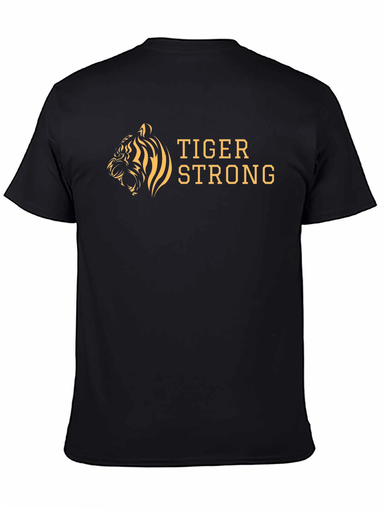 Tiger Strong Graphic Tee - Bold Black T-Shirt