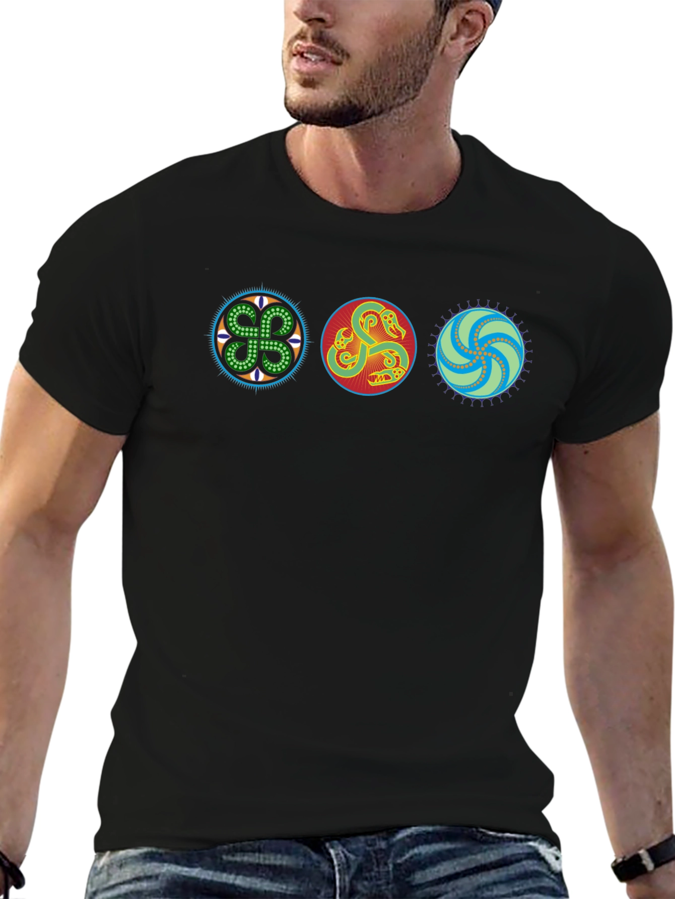 Celtic Design Black T-Shirt