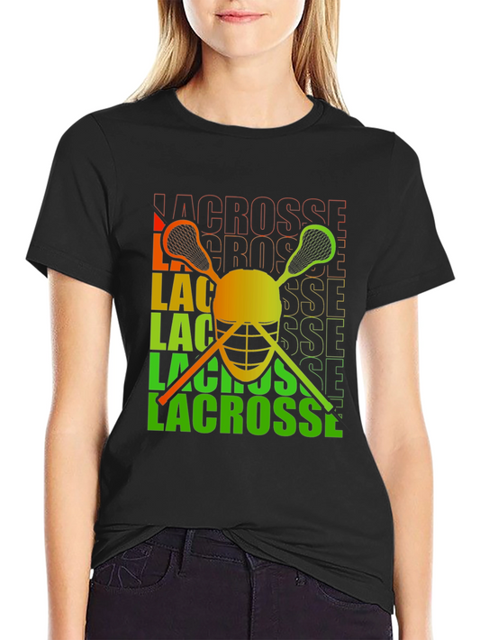 Lacrosse Helmet Graphic Tee