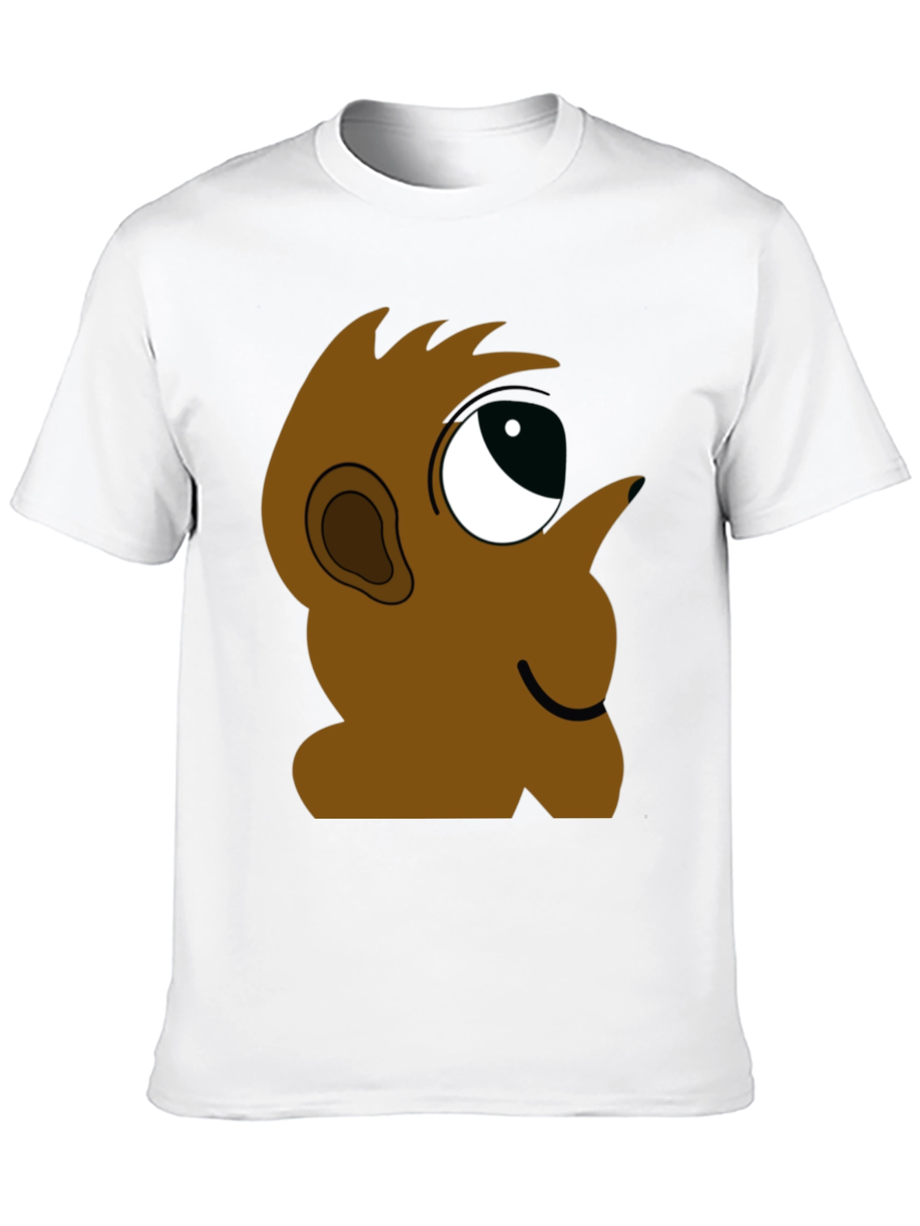 Cartoon Character Graphic Tee - Black