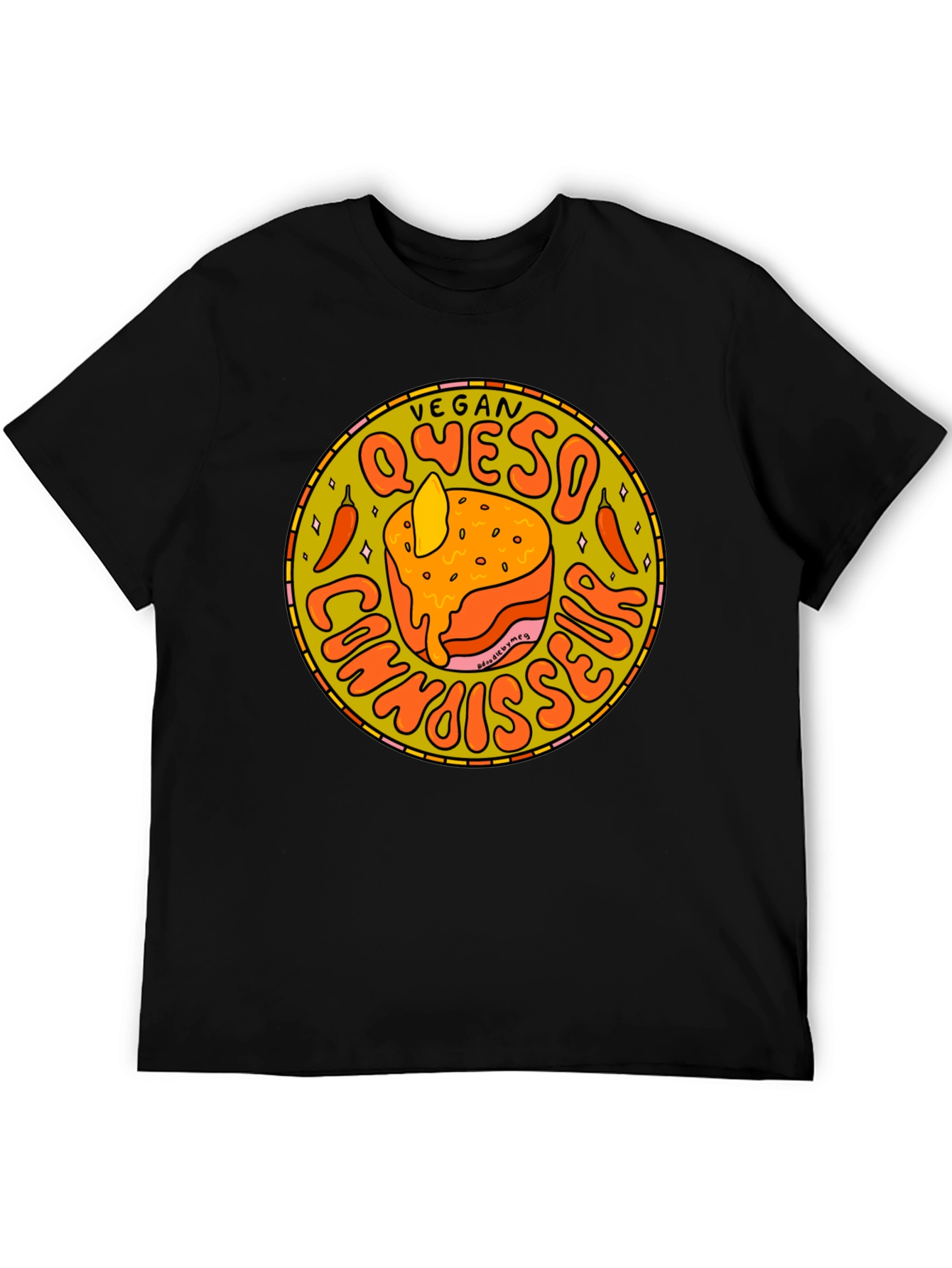 Vegan Queso Connoisseur Graphic T-Shirt