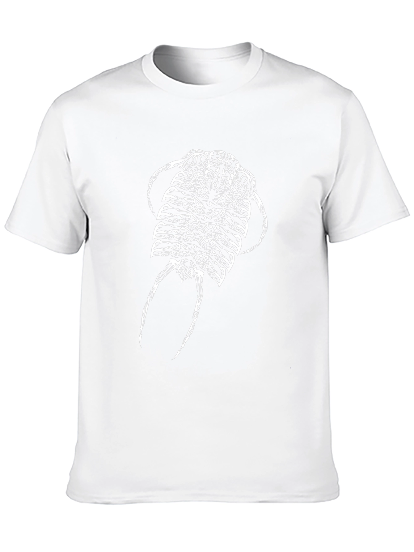 Black T-Shirt with Abstract Creature Design