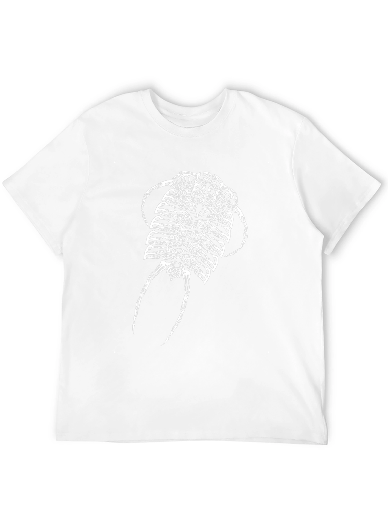 Black T-Shirt with Abstract Creature Design