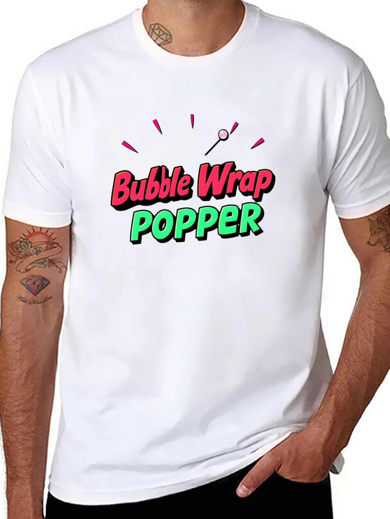 Bubble Wrap Popper Graphic T-Shirt