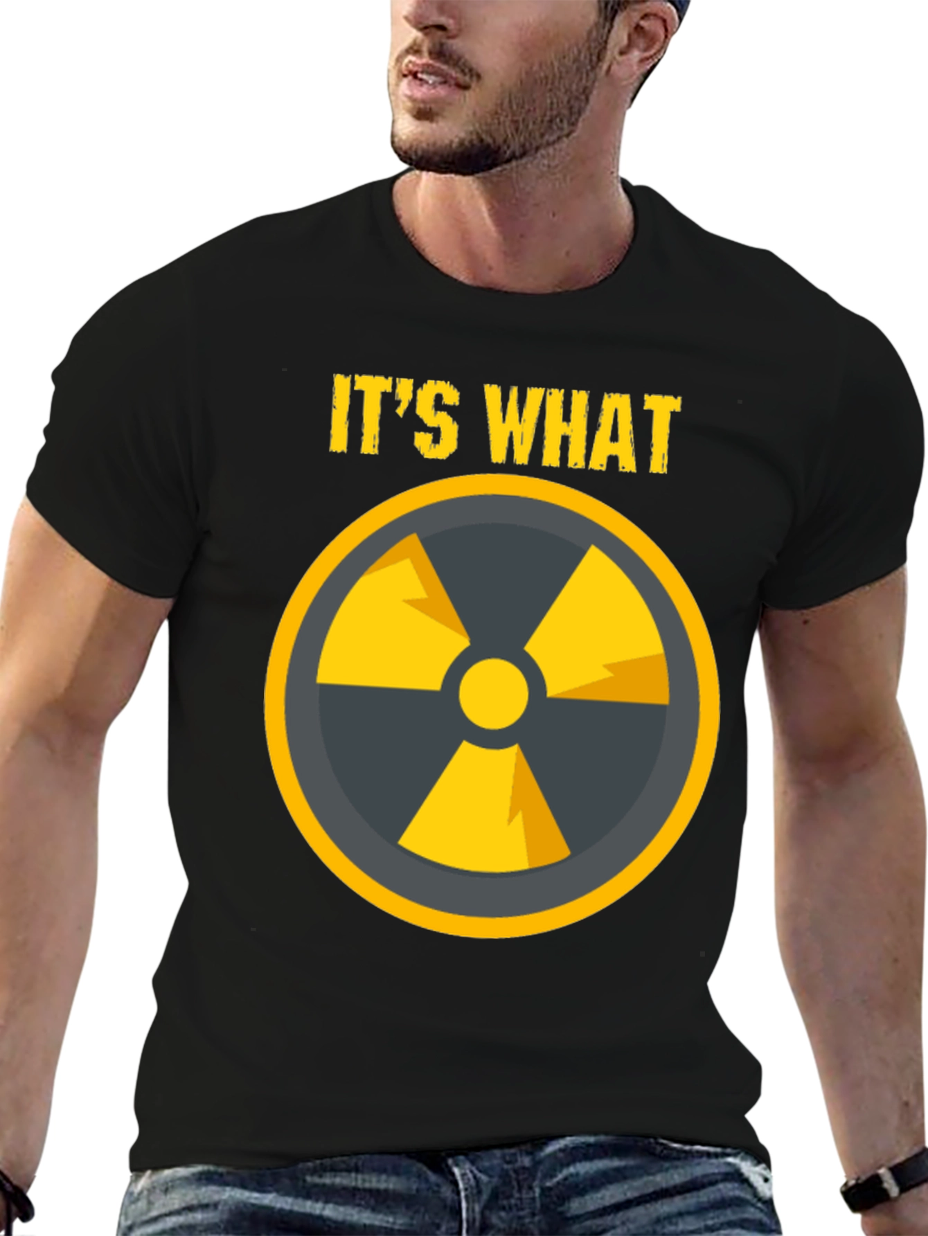 Radioactive Symbol Graphic T-Shirt - Black