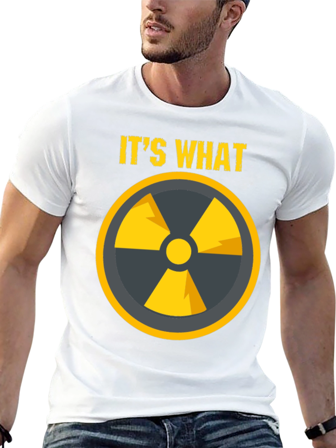 Radioactive Symbol Graphic T-Shirt - Black