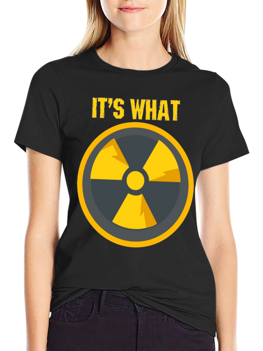 Radioactive Symbol Graphic T-Shirt - Black