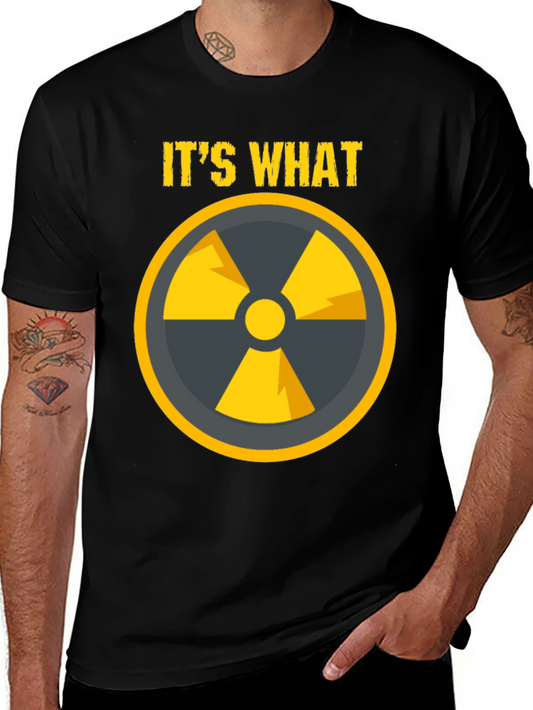 Radioactive Symbol Graphic T-Shirt - Black