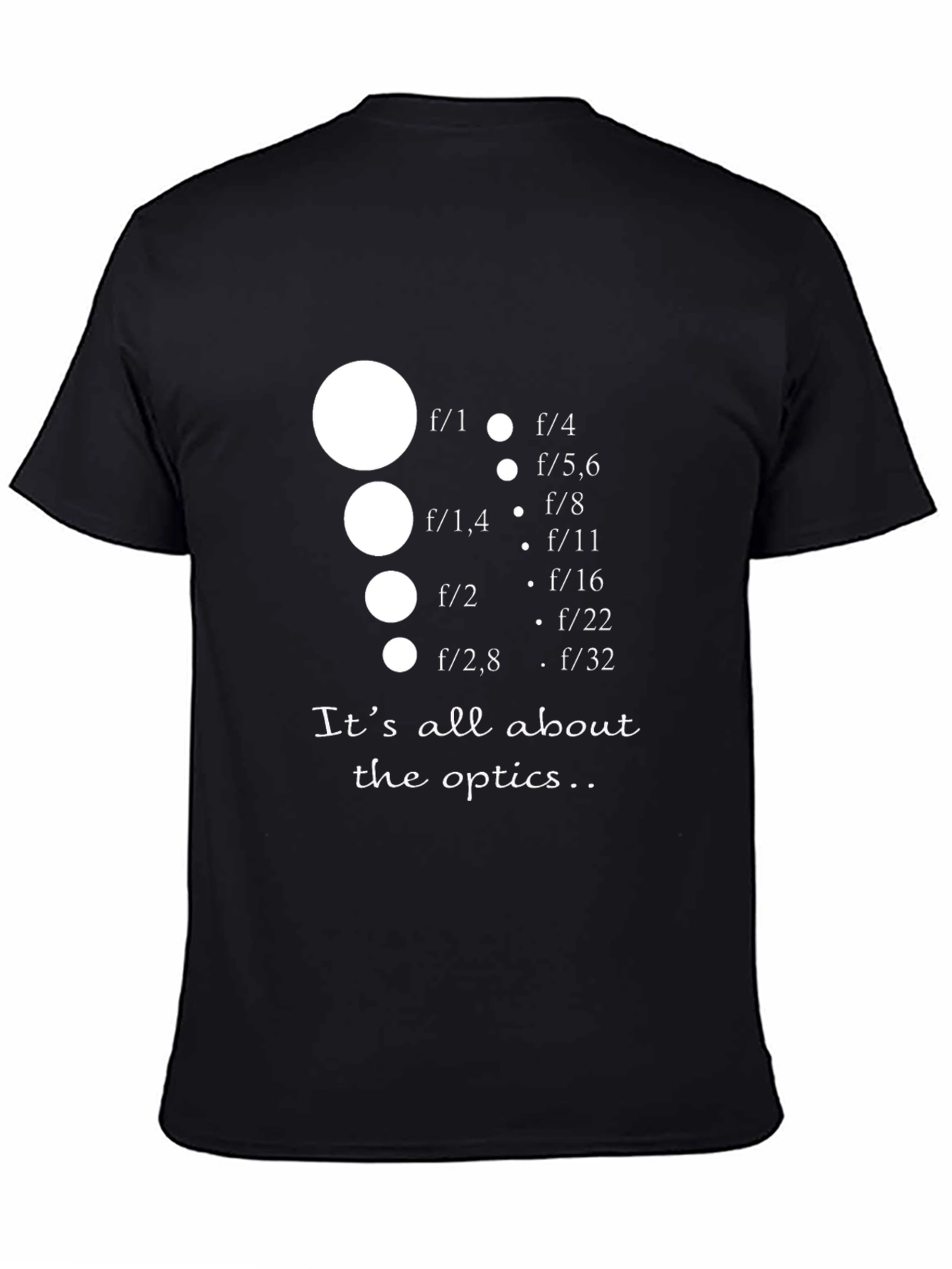 Optics T-Shirt - Photography Aperture Design