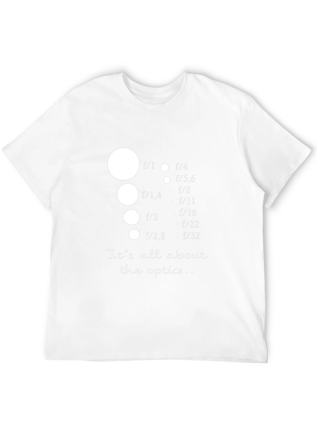 Optics T-Shirt - Photography Aperture Design