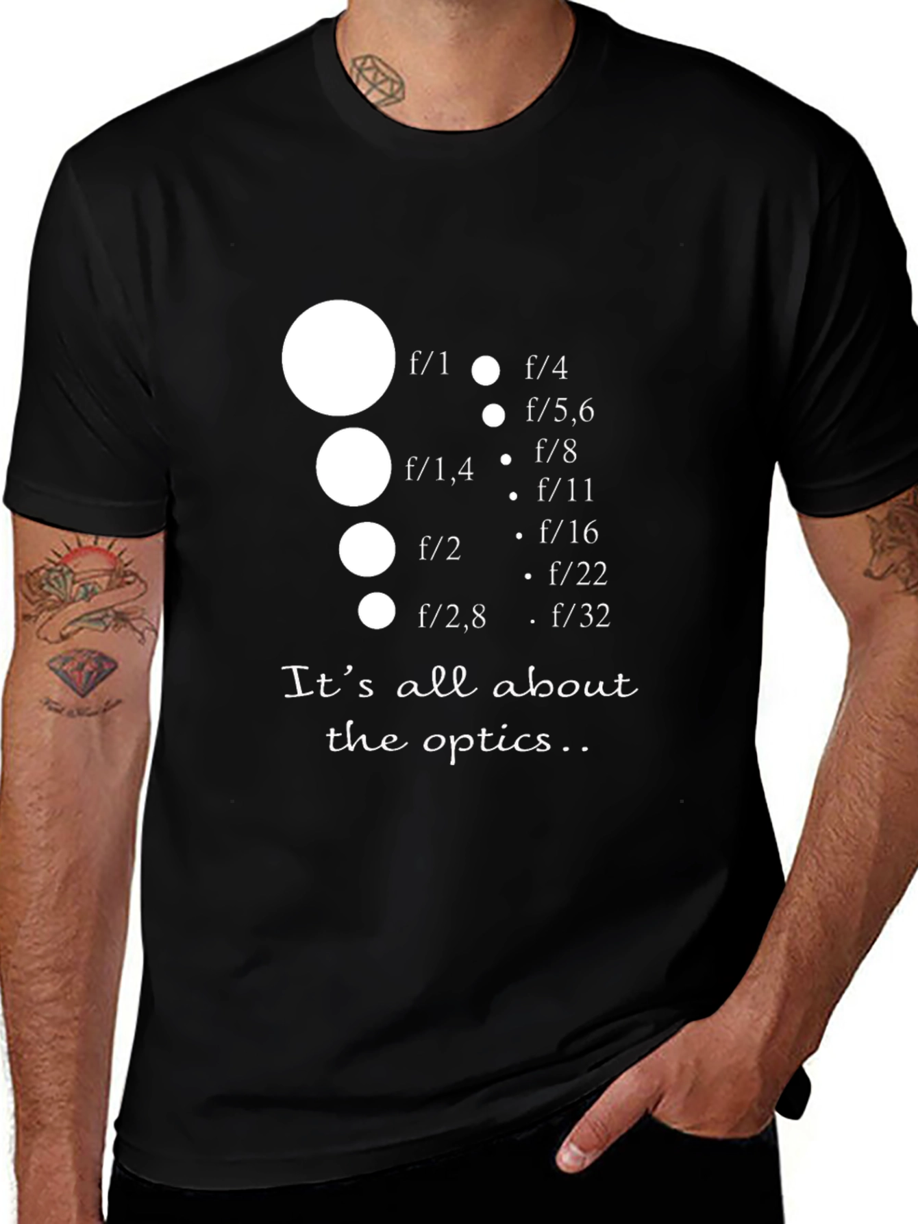 Optics T-Shirt - Photography Aperture Design