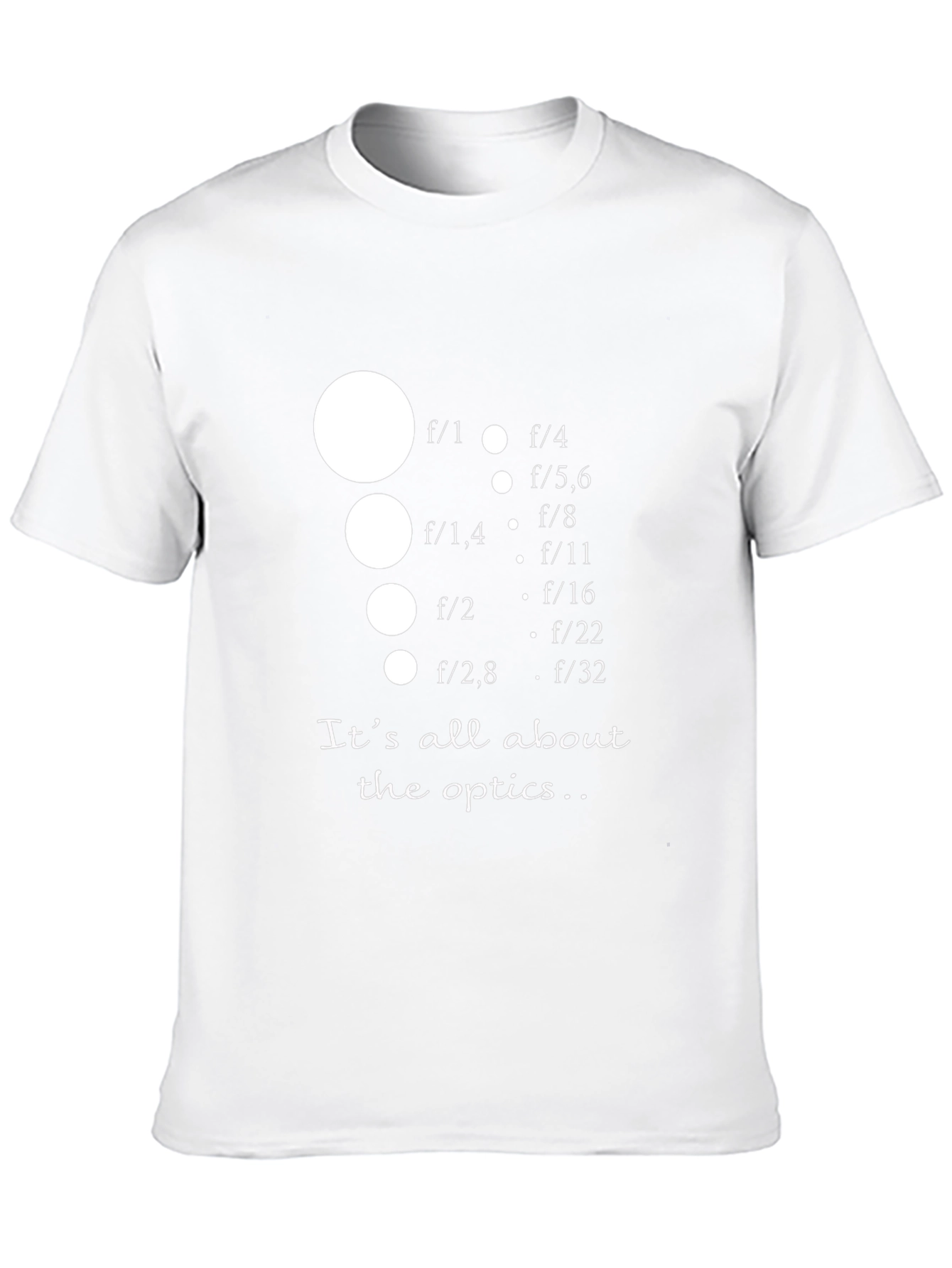 Optics T-Shirt - Photography Aperture Design