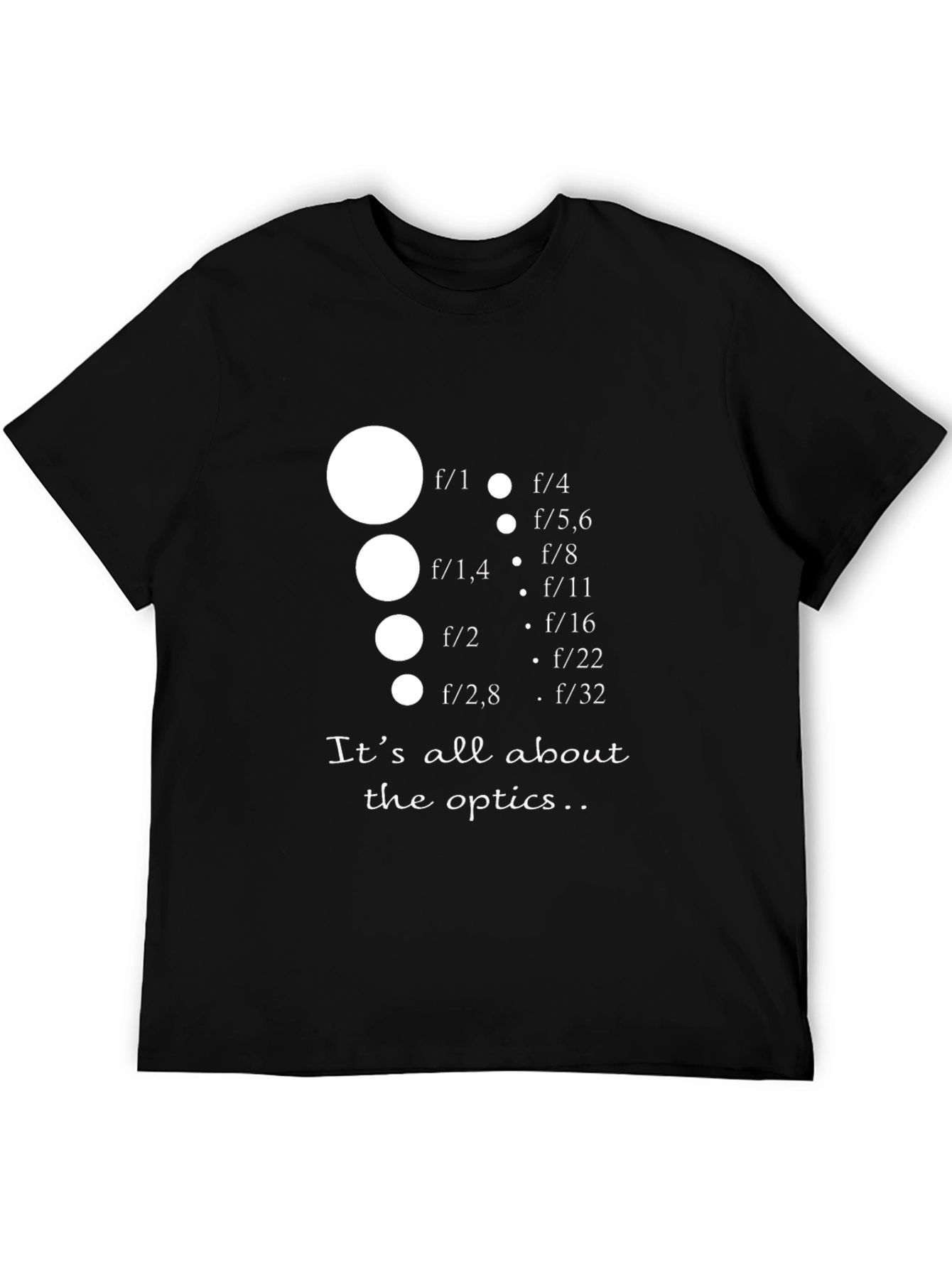Optics T-Shirt - Photography Aperture Design