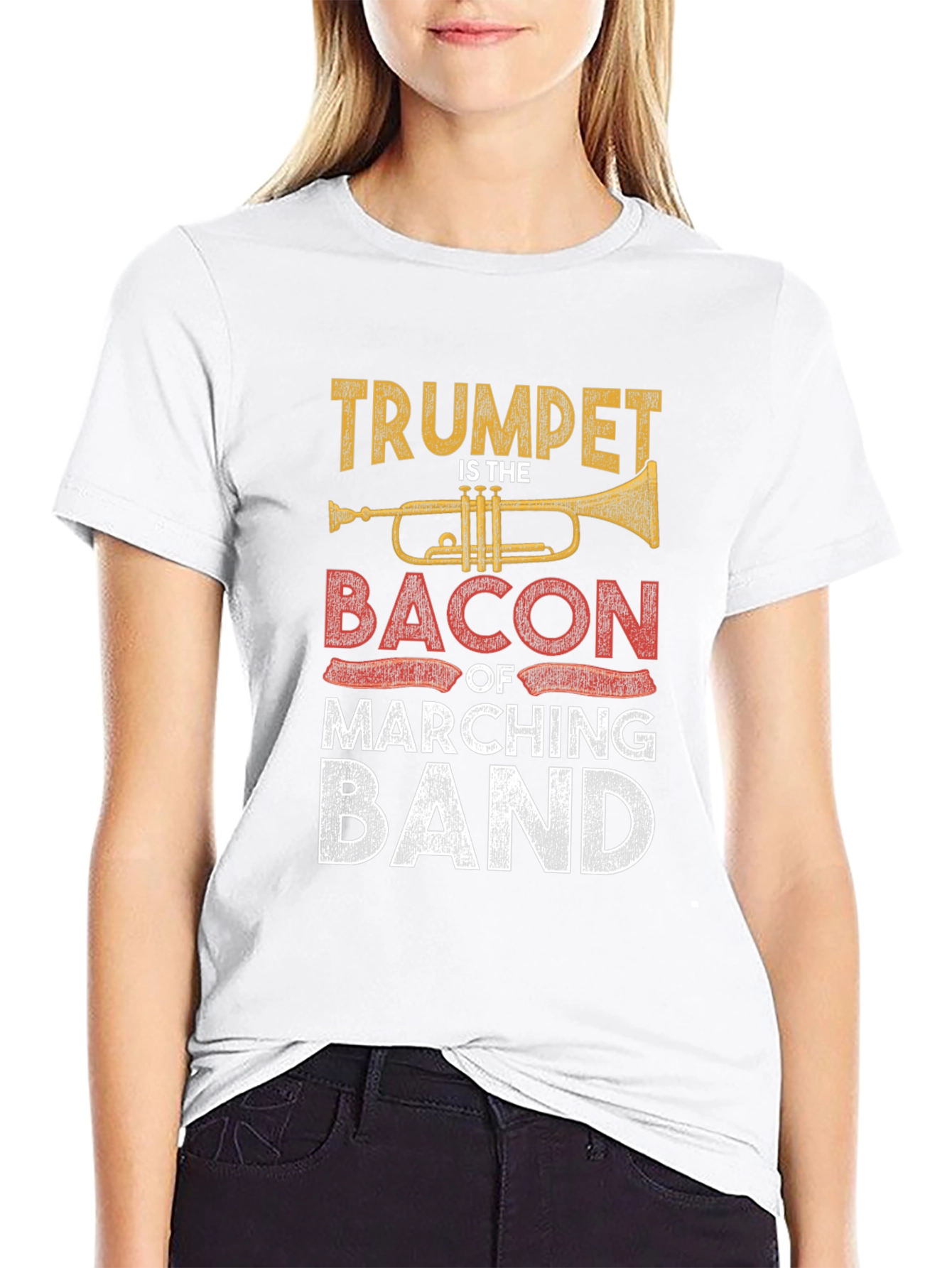 Trumpet Bacon Marching Band T-Shirt