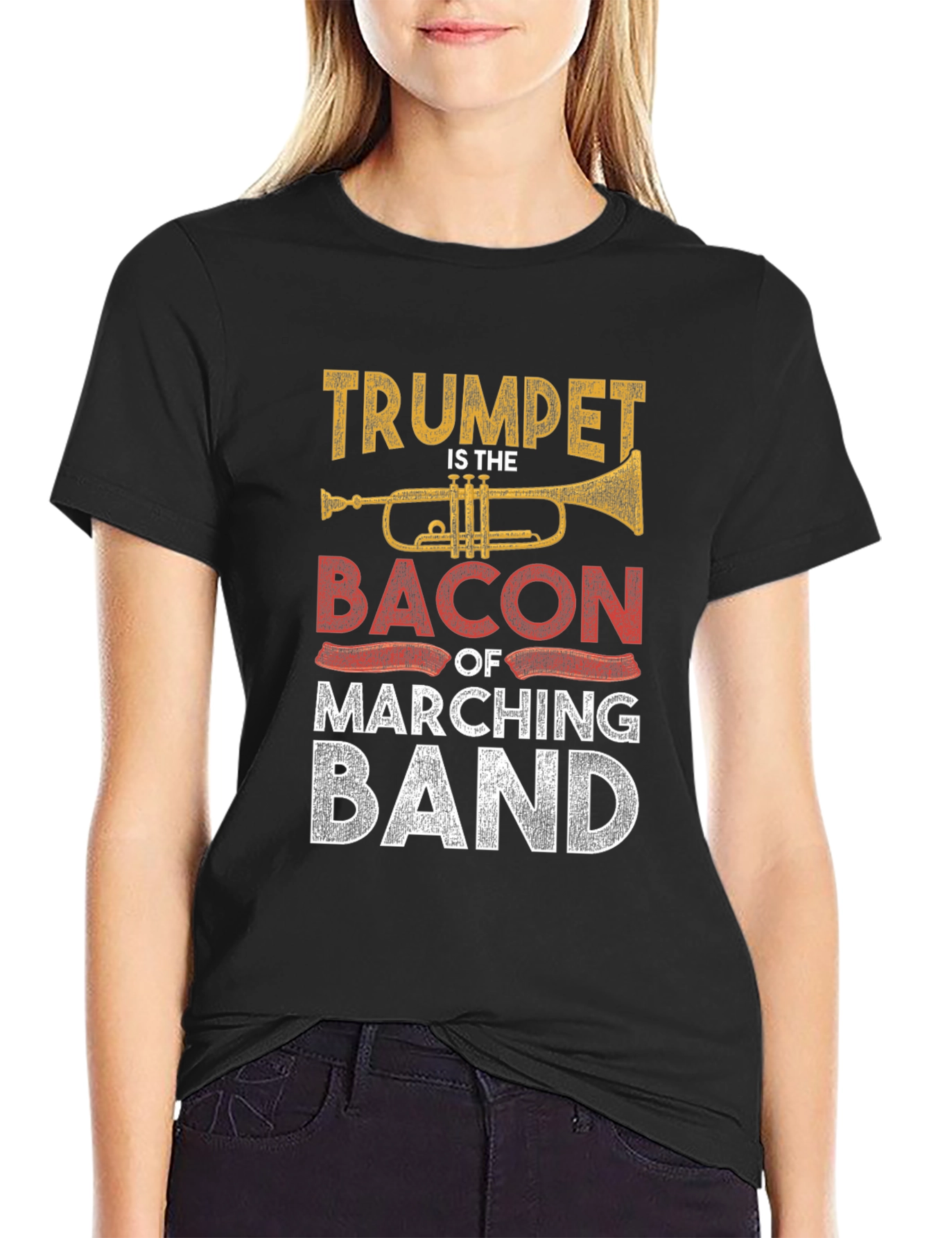 Trumpet Bacon Marching Band T-Shirt