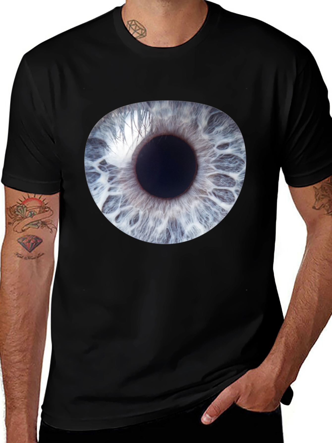 Eye Graphic Black T-Shirt
