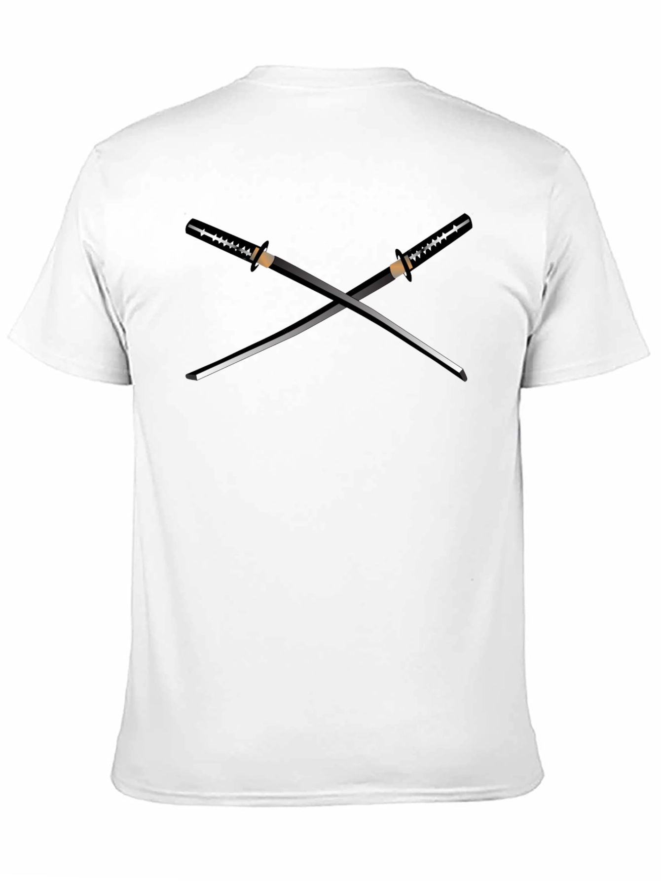 Crossed Swords Graphic Tee - Ninja Samurai Style