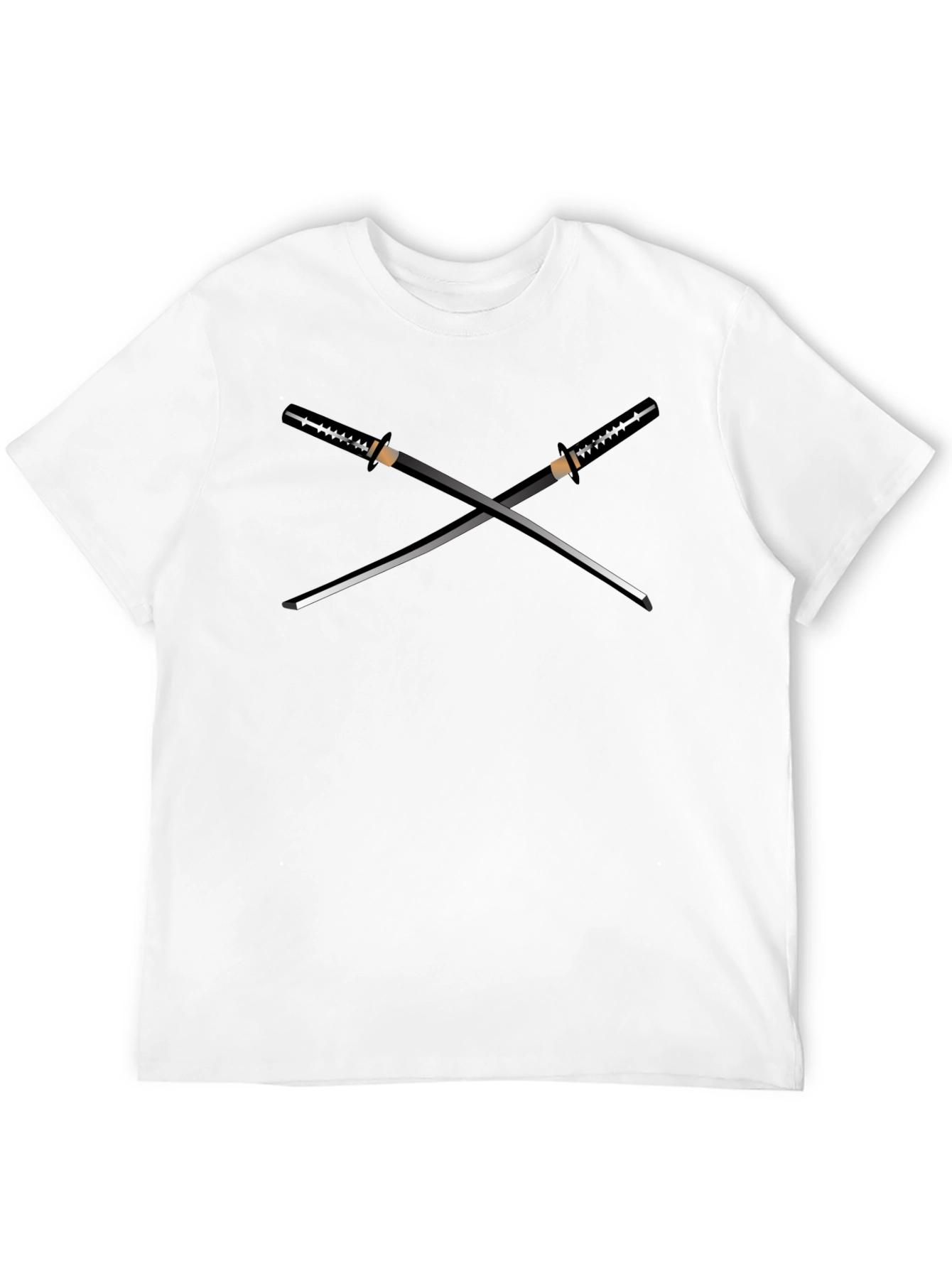 Crossed Swords Graphic Tee - Ninja Samurai Style