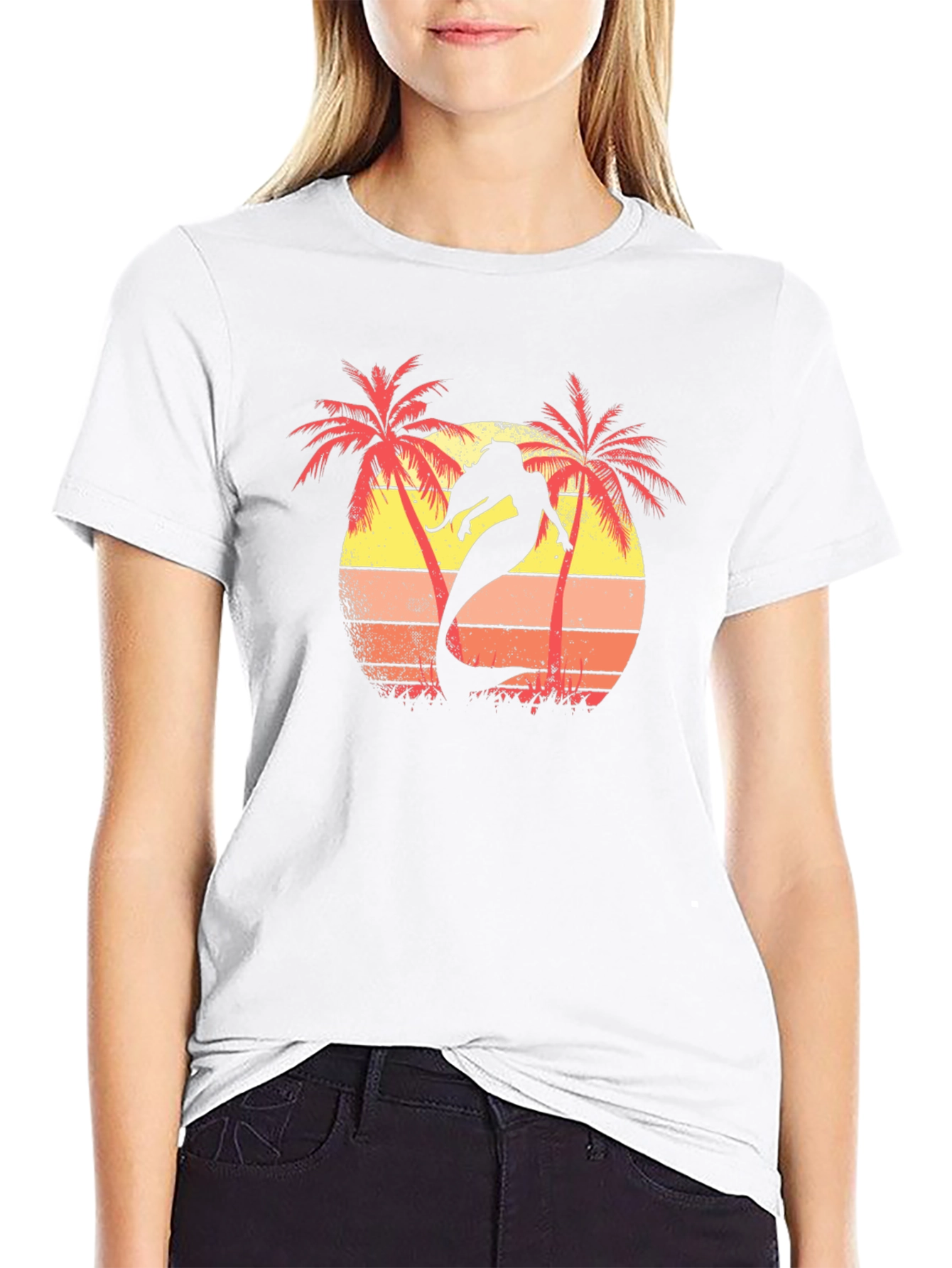 Mermaid Sunset Graphic T-Shirt