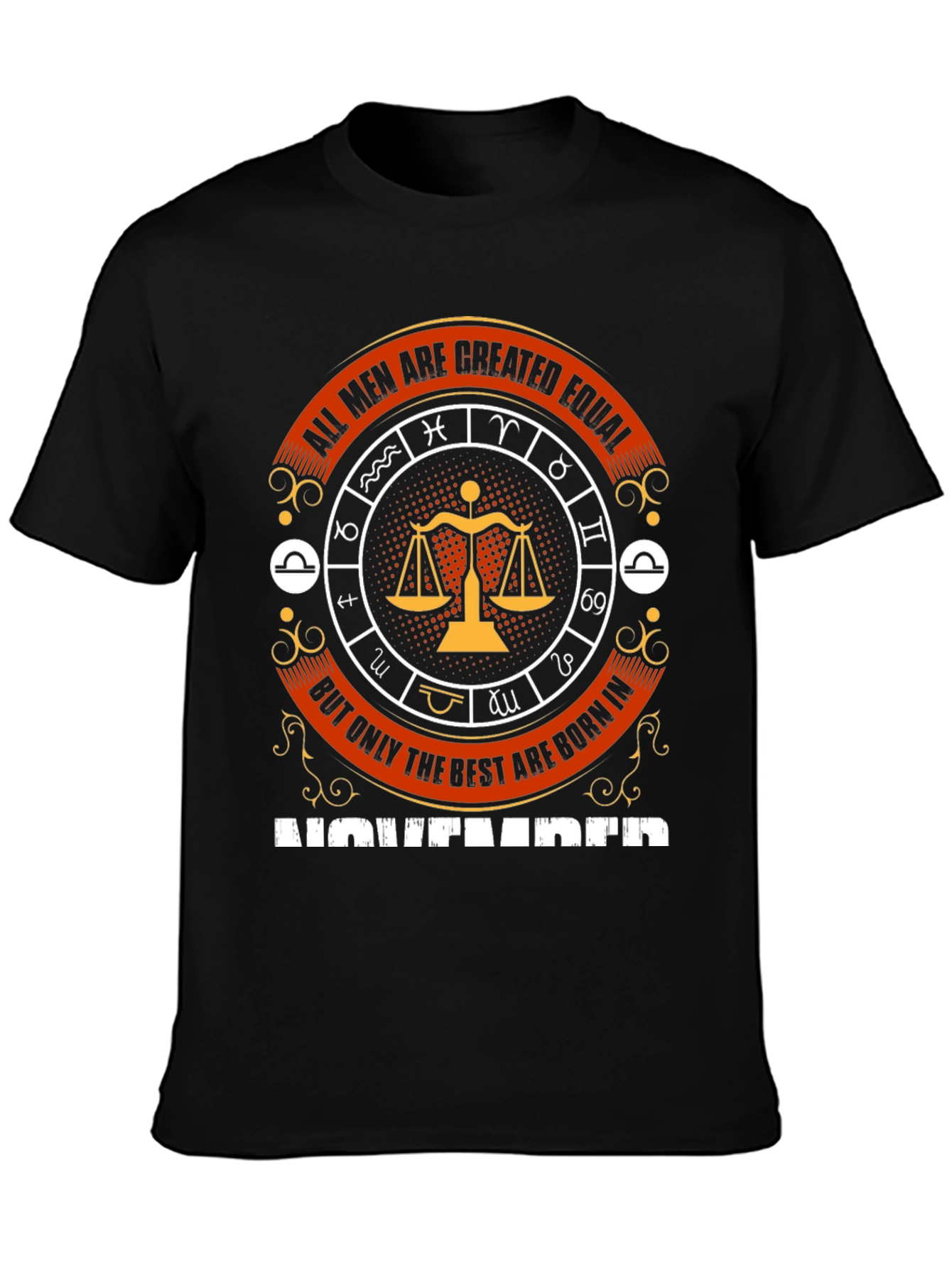All Men Are Created Equal Libra Zodiac T-Shirt