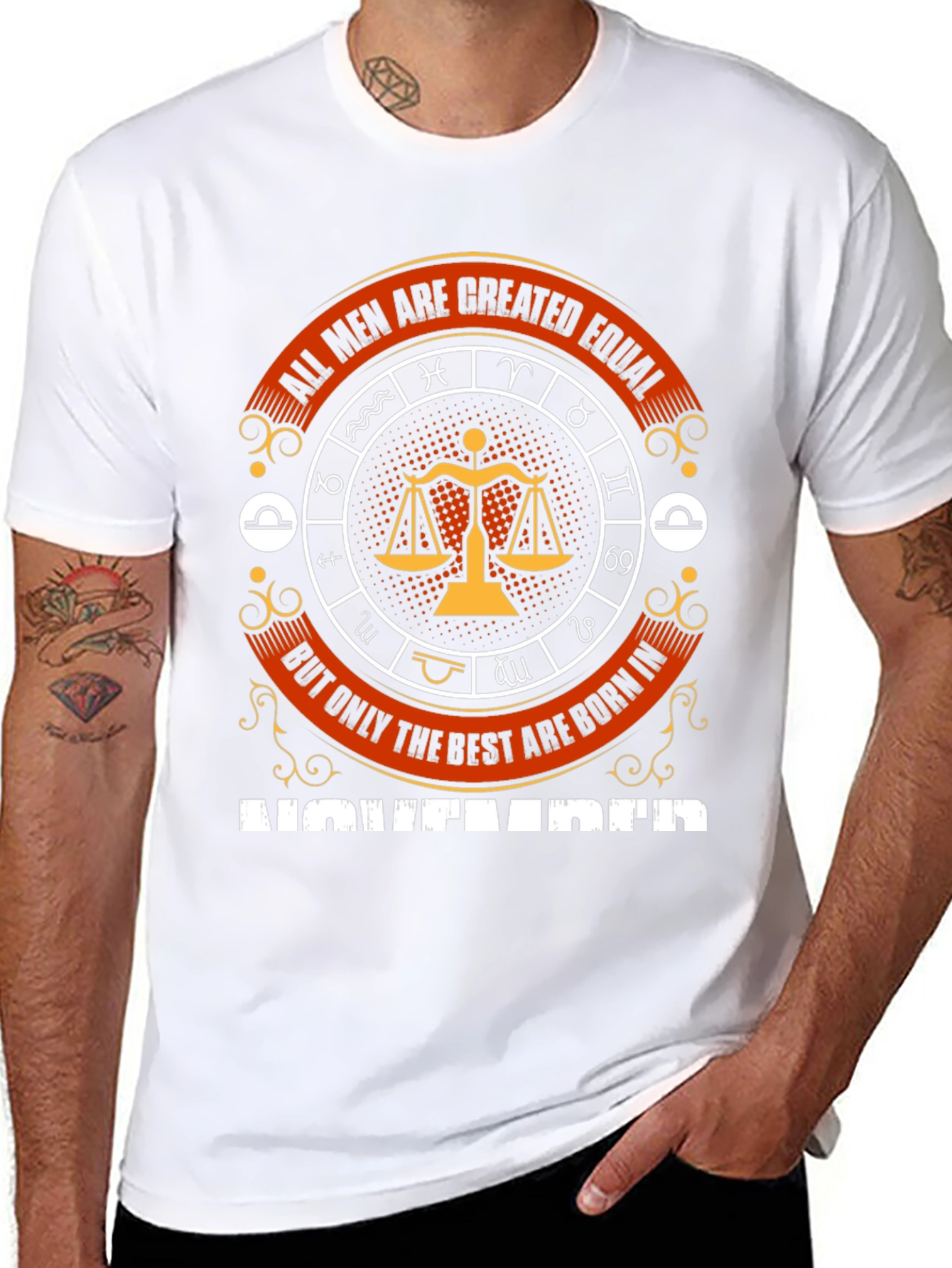All Men Are Created Equal Libra Zodiac T-Shirt