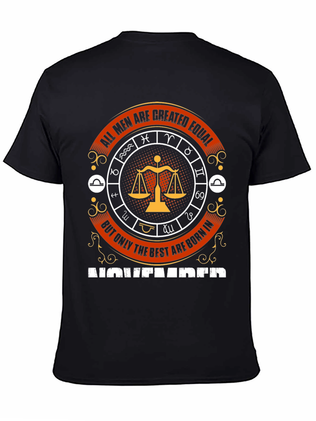 All Men Are Created Equal Libra Zodiac T-Shirt