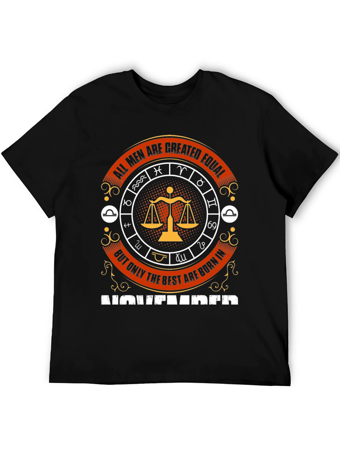 All Men Are Created Equal Libra Zodiac T-Shirt