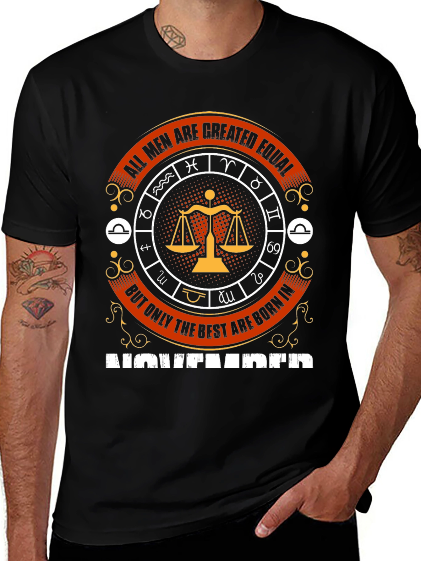 All Men Are Created Equal Libra Zodiac T-Shirt