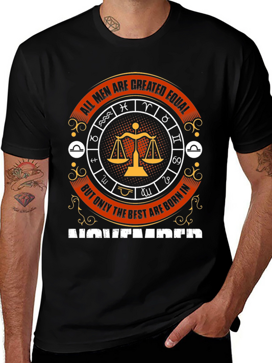 All Men Are Created Equal Libra Zodiac T-Shirt