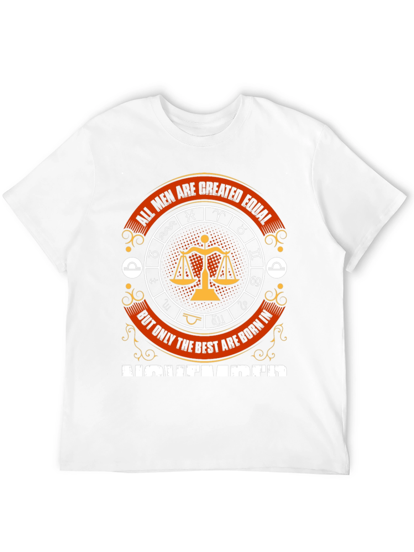 All Men Are Created Equal Libra Zodiac T-Shirt