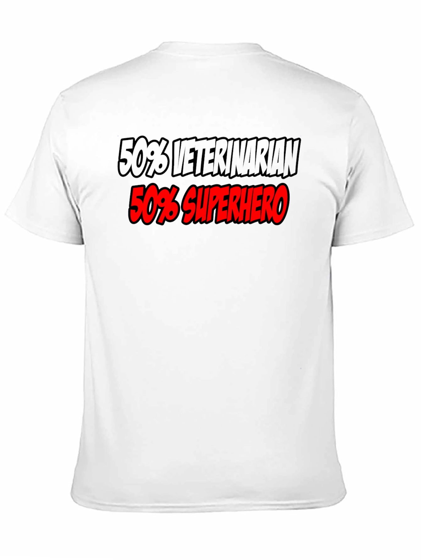 Veterinarian Superhero T-Shirt - Black