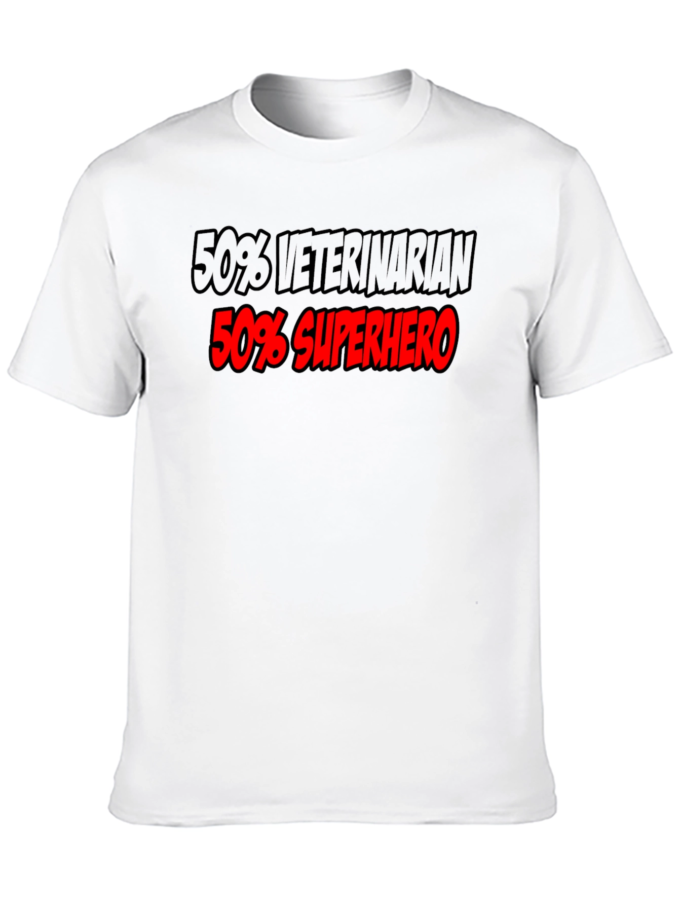 Veterinarian Superhero T-Shirt - Black