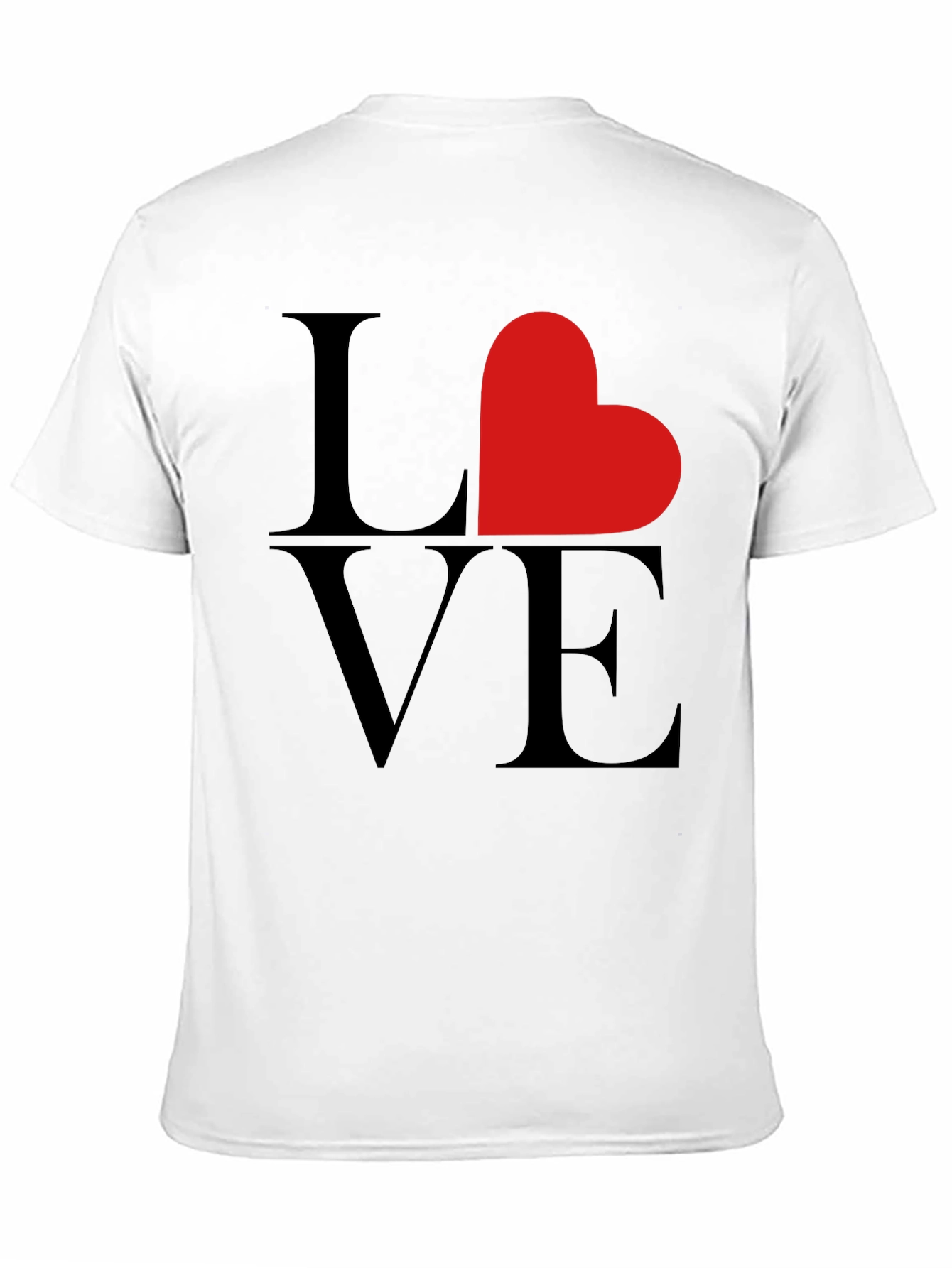 Love Heart Graphic Tee - Black