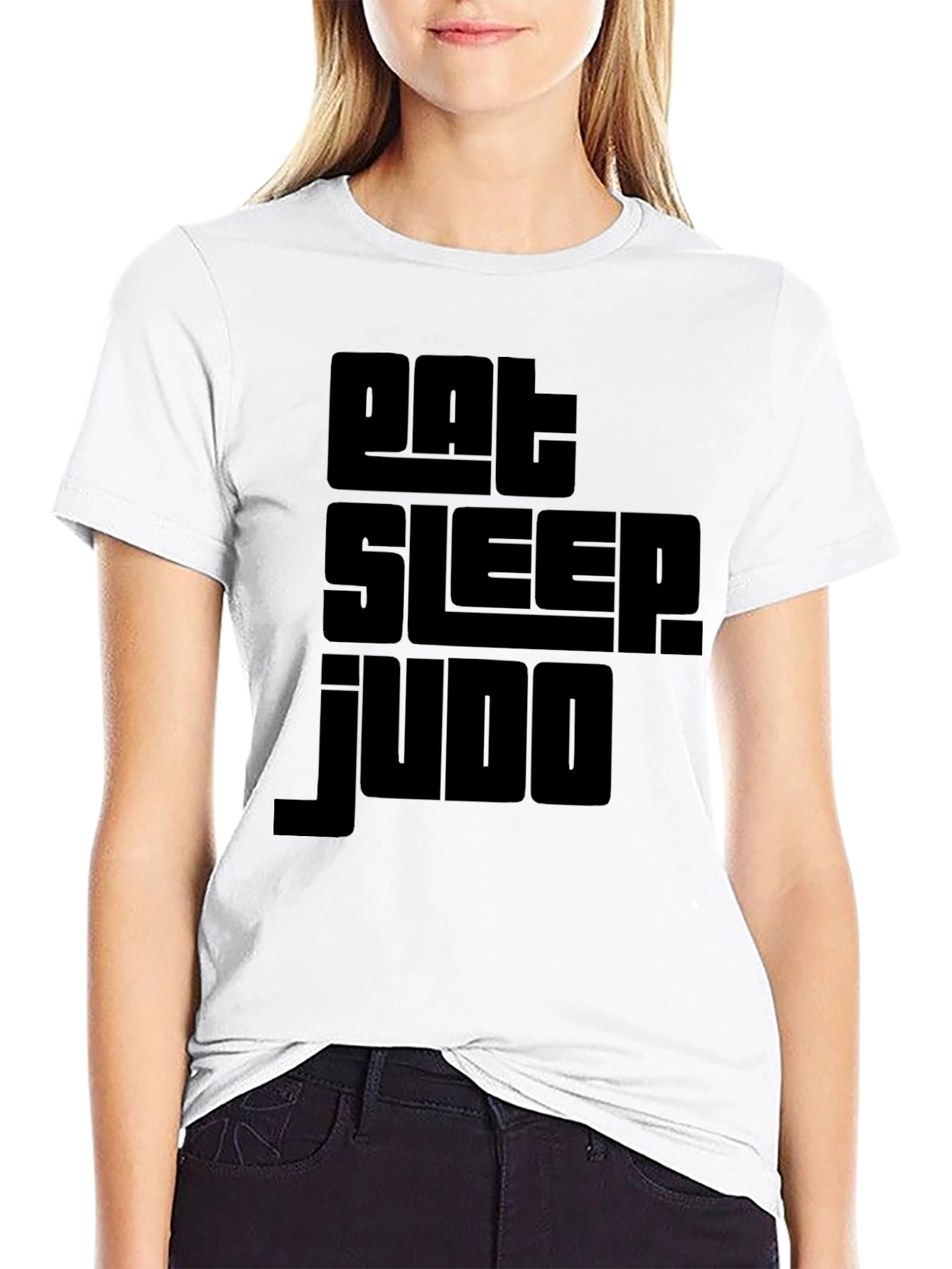 Eat Sleep Judo Black T-Shirt