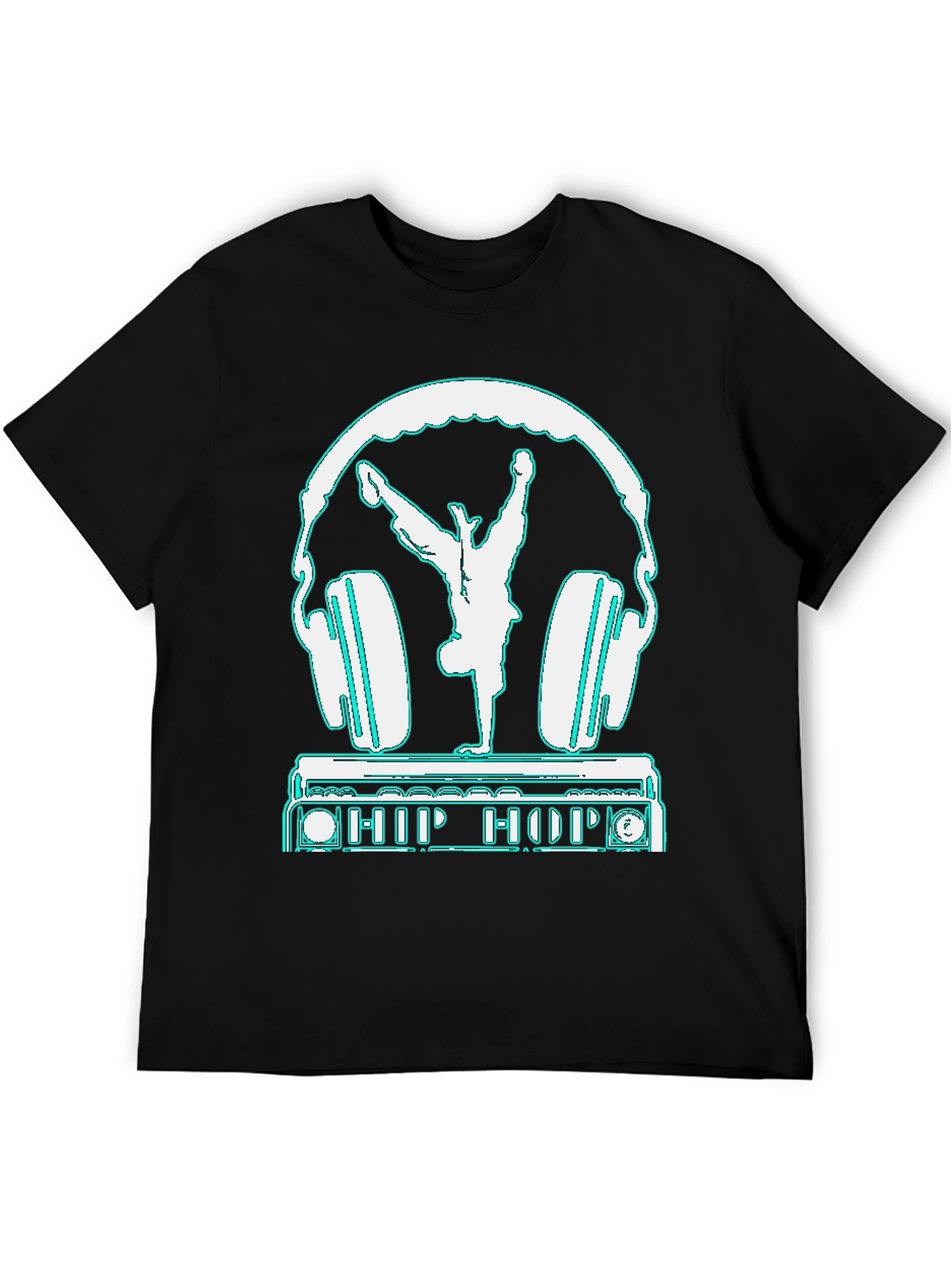 Hip Hop Dancer Headphones Graphic Tee