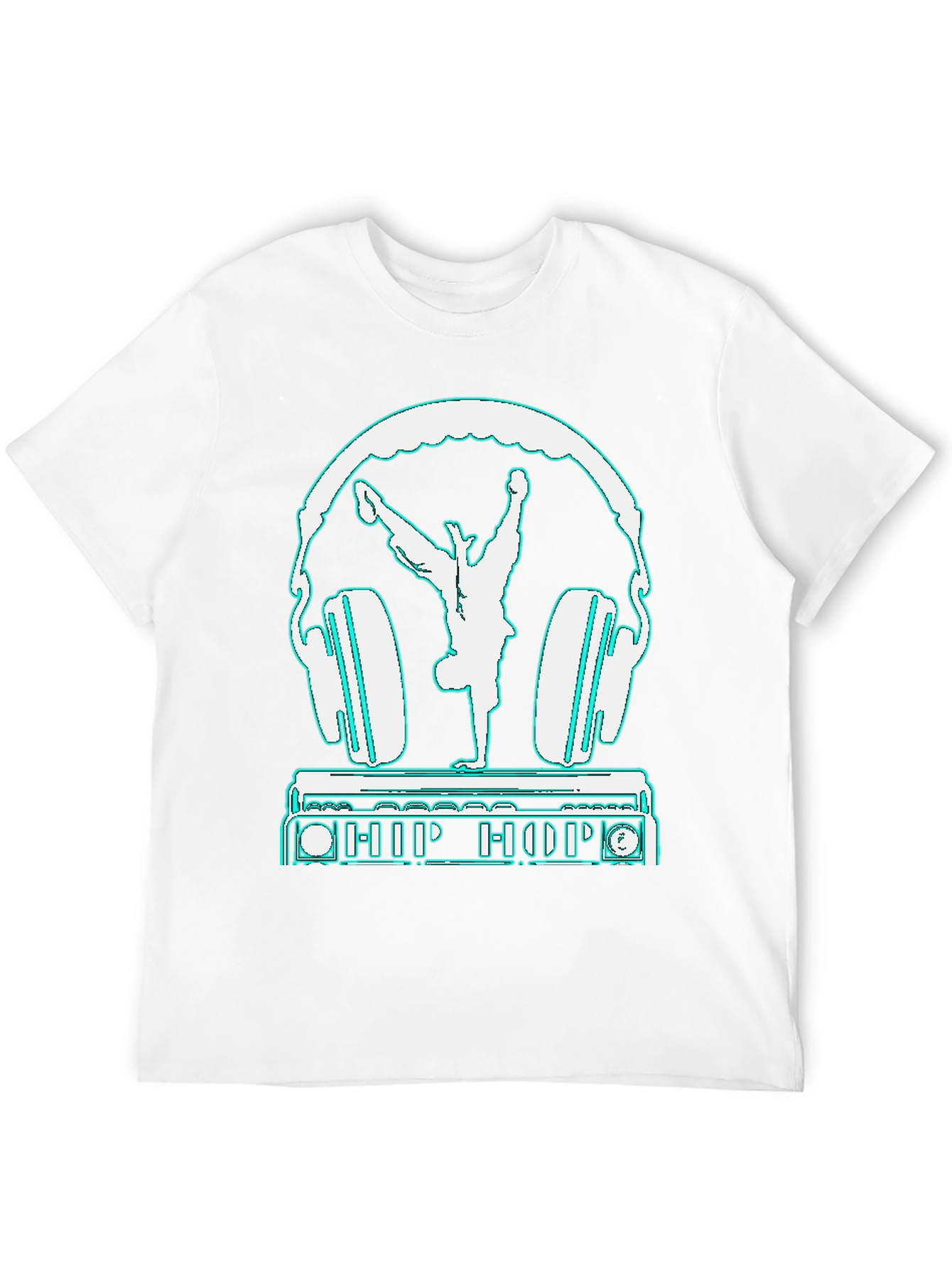 Hip Hop Dancer Headphones Graphic Tee