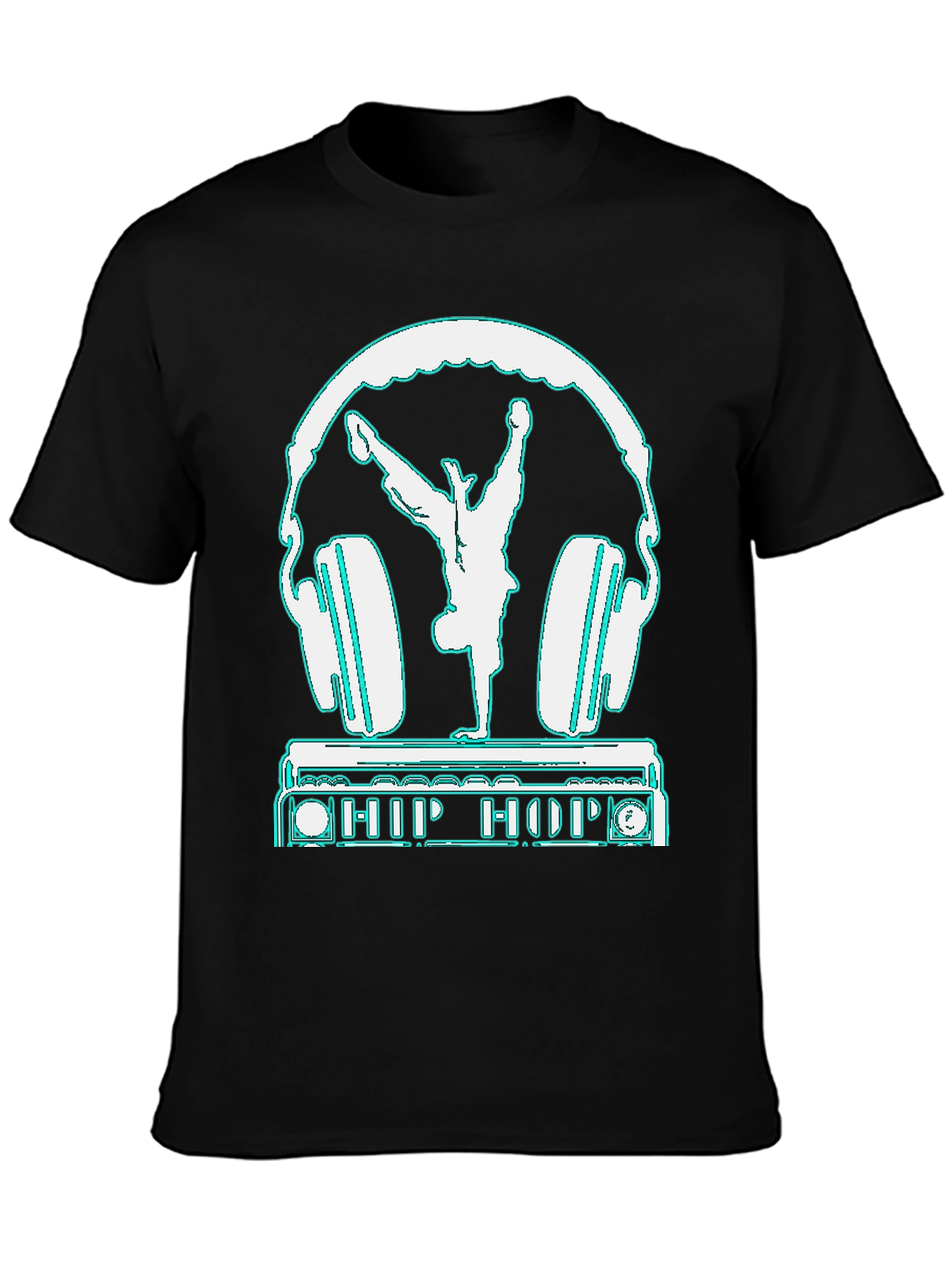 Hip Hop Dancer Headphones Graphic Tee