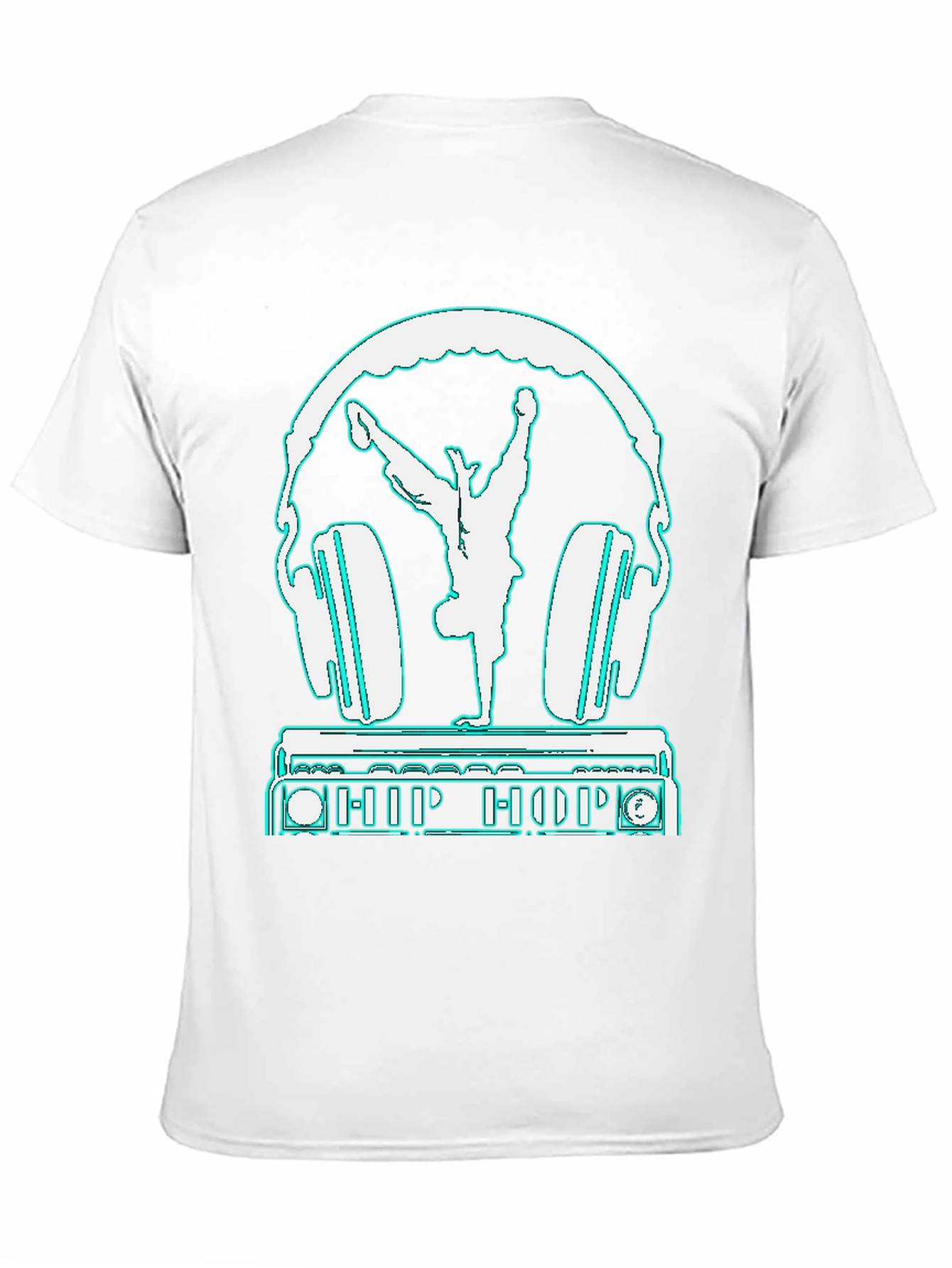 Hip Hop Dancer Headphones Graphic Tee