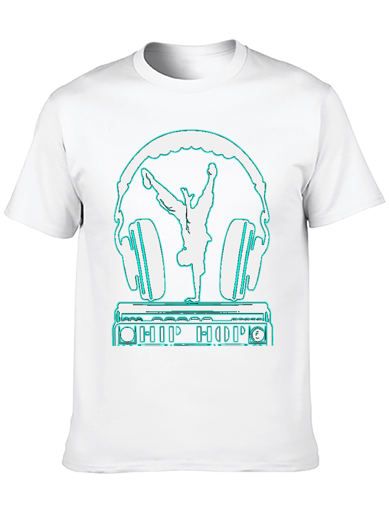 Hip Hop Dancer Headphones Graphic Tee